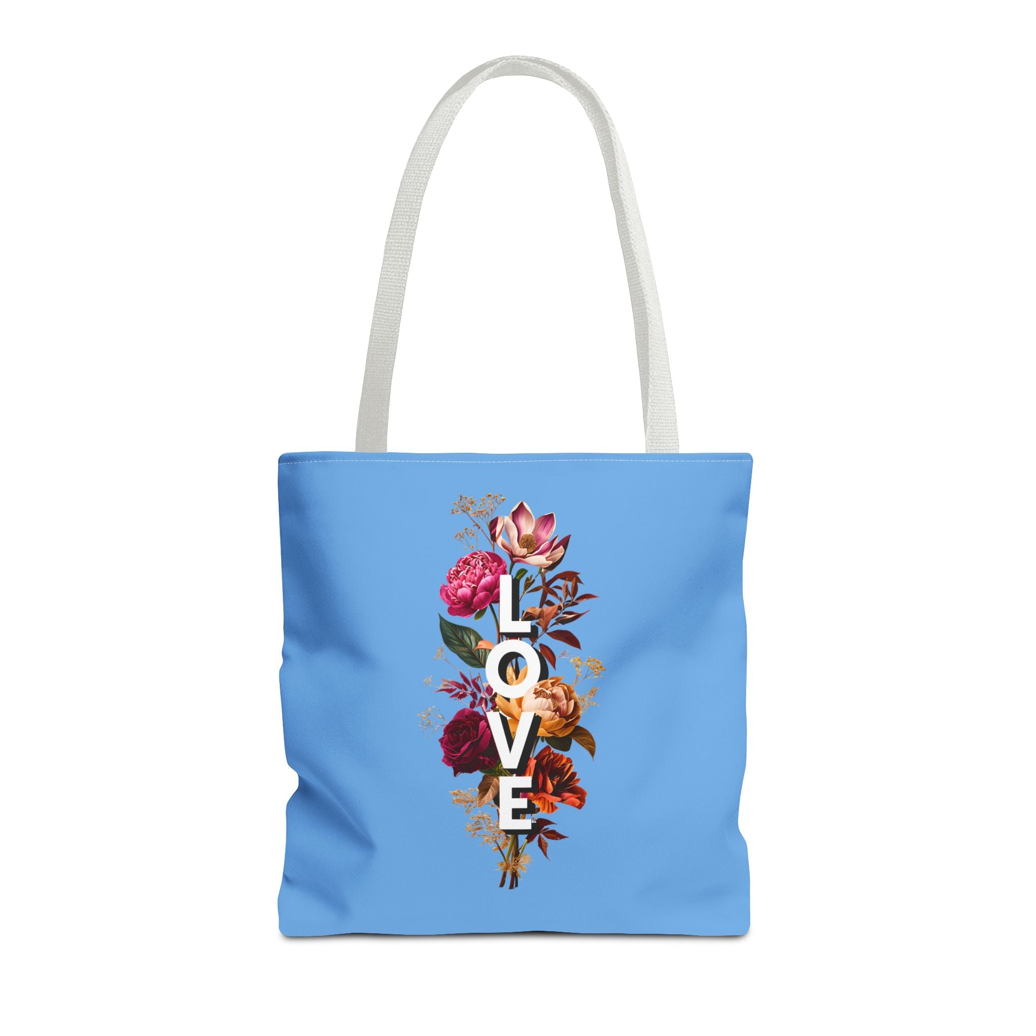 Floral Love Tote Bag - Colorful AOP Design for Everyday Style