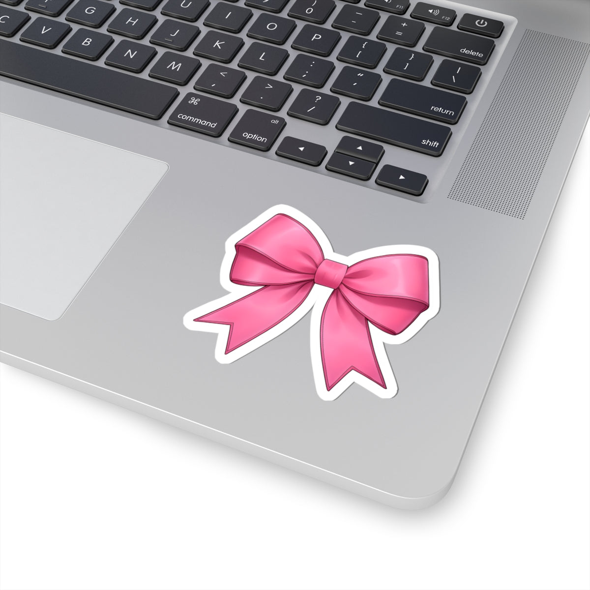 Chic Pink Bow Kiss-Cut Stickers for Gift Wrapping & Decor