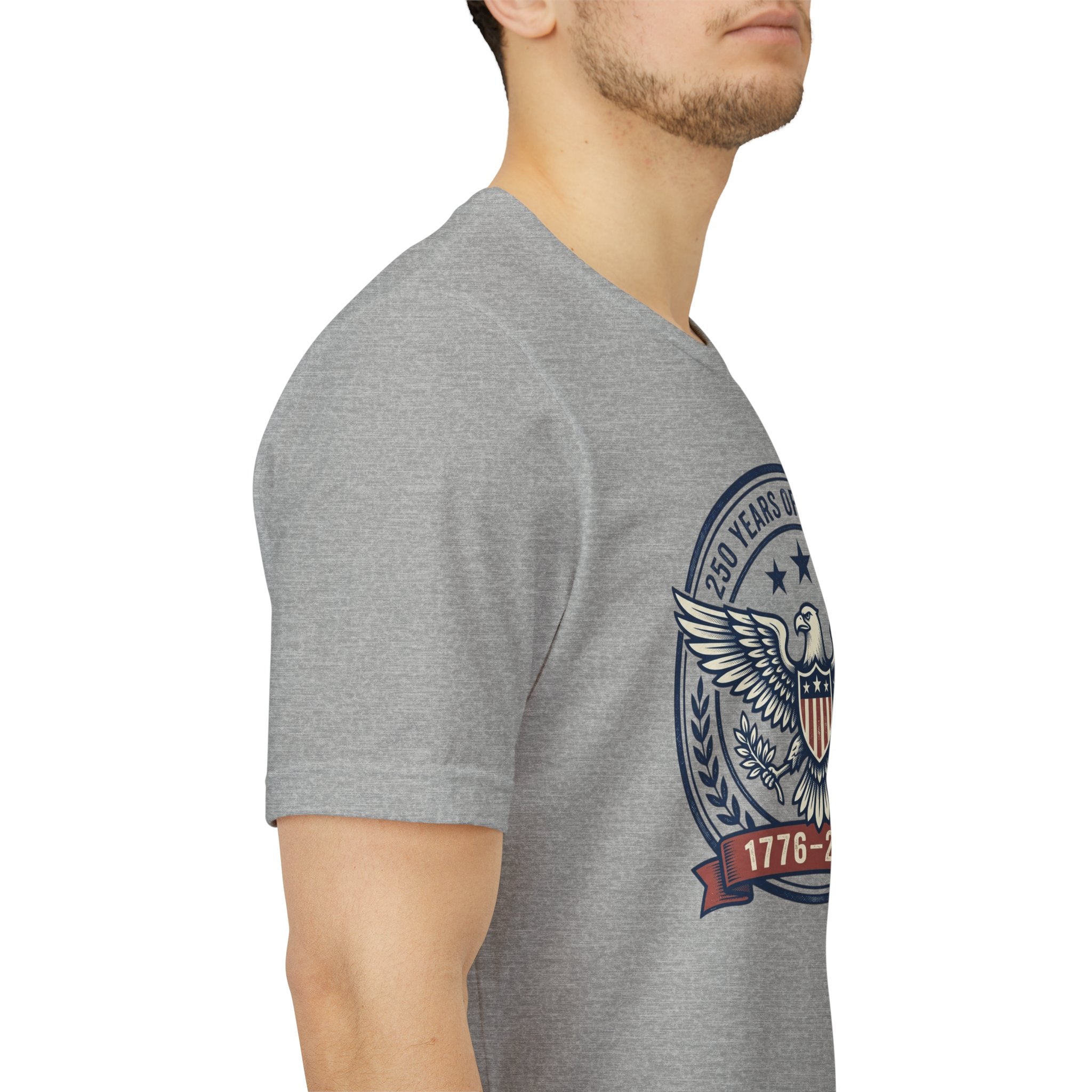 1776–2026 Eagle Crest T-Shirt | Retro Americana 4th of July, Stars & Stripes