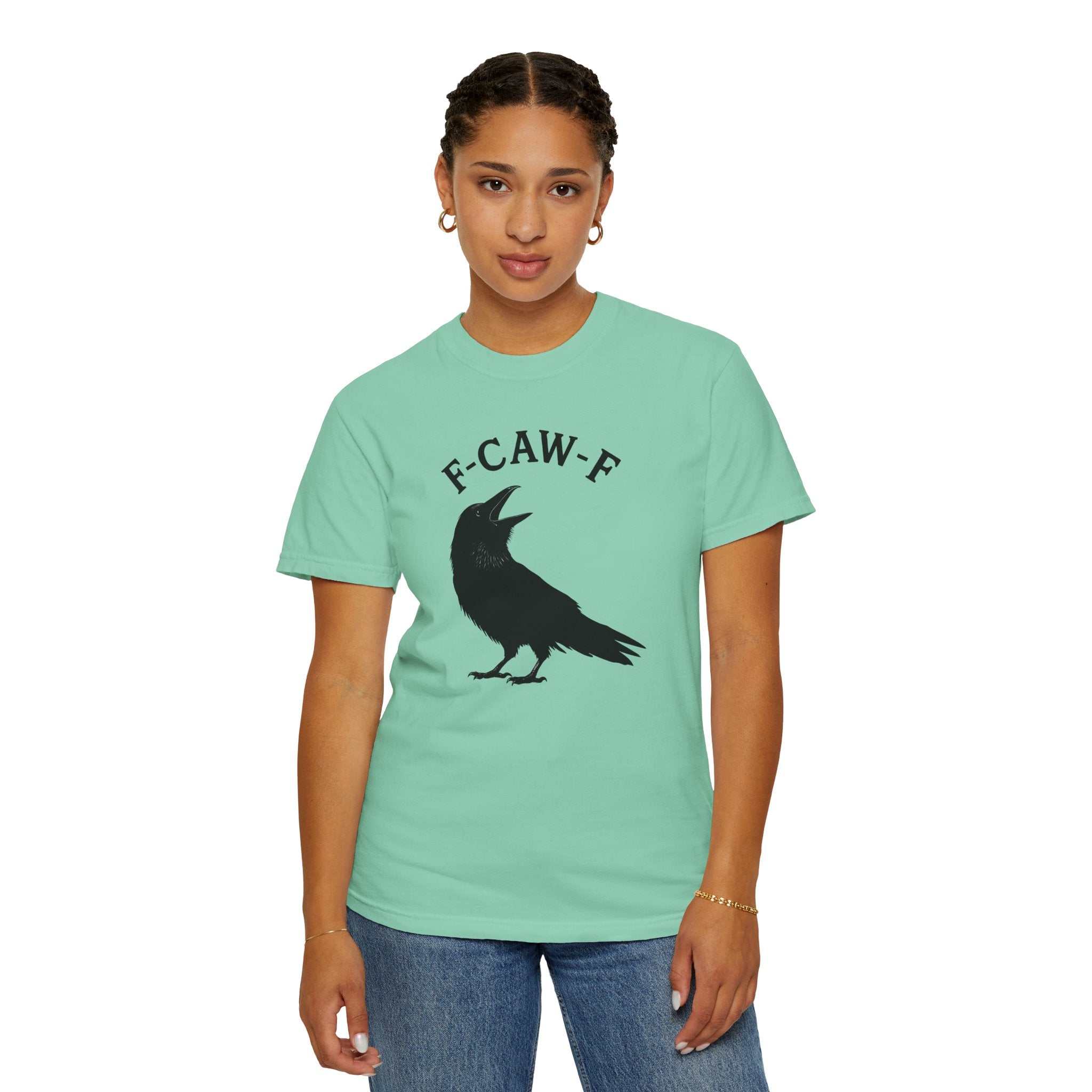 F-Caw-F Unisex Garment-Dyed T-Shirt