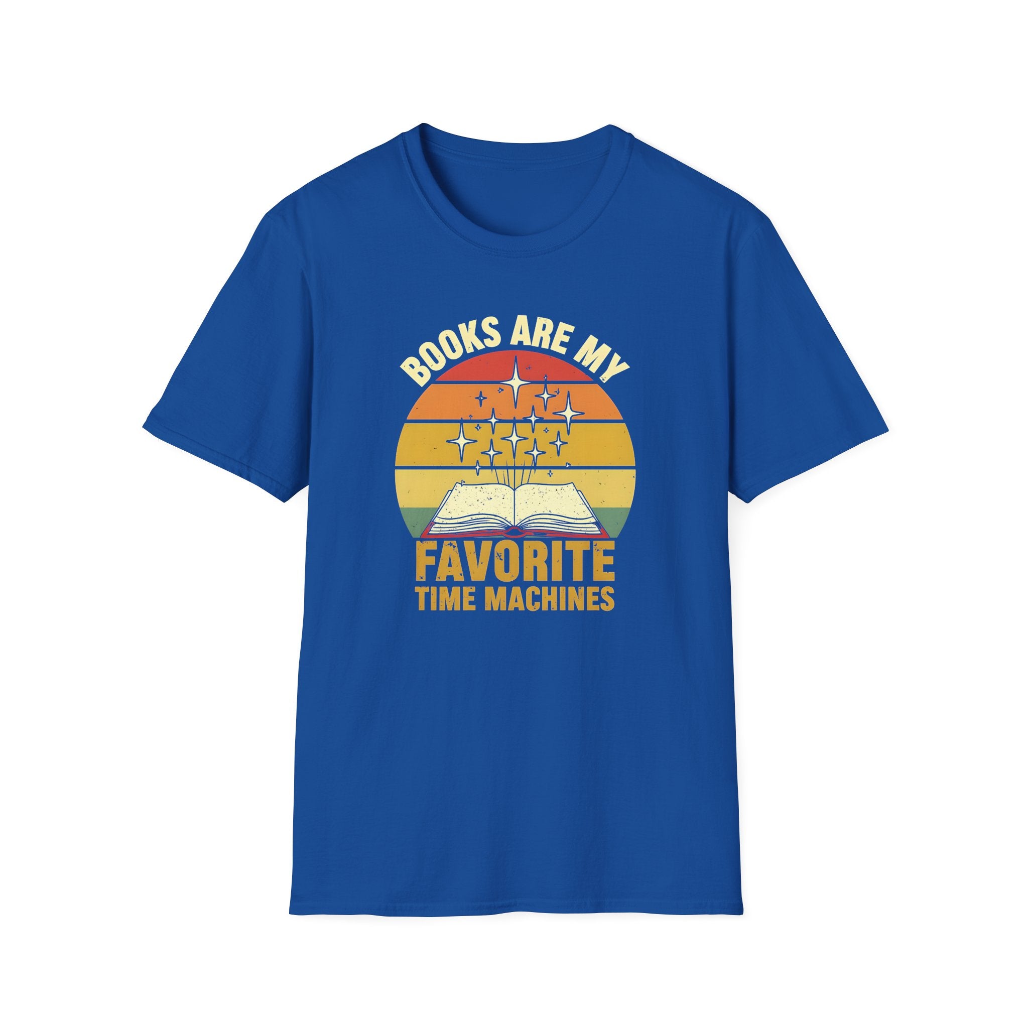 Books Are My Favorite Time Machines Unisex Softstyle T-Shirt