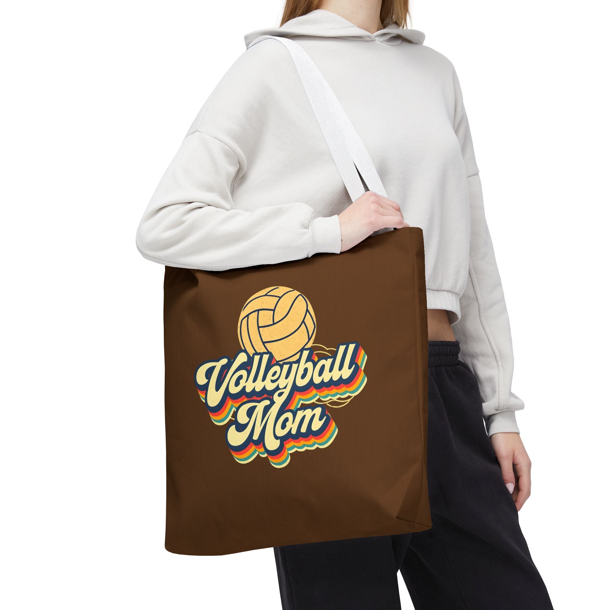 Volleyball Mom Tote Bag - Sports Mom Gift for Volleyball Matches and Games