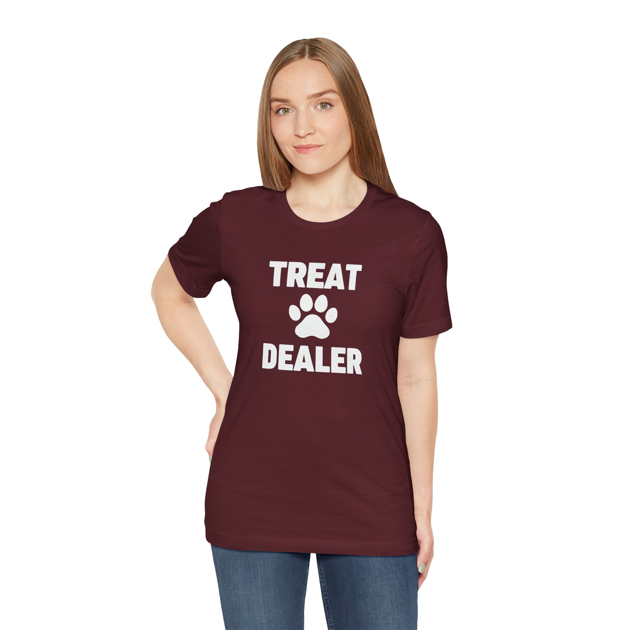 Treat Dealer T-Shirt — Funny Paw Print Tee for Dog Lovers