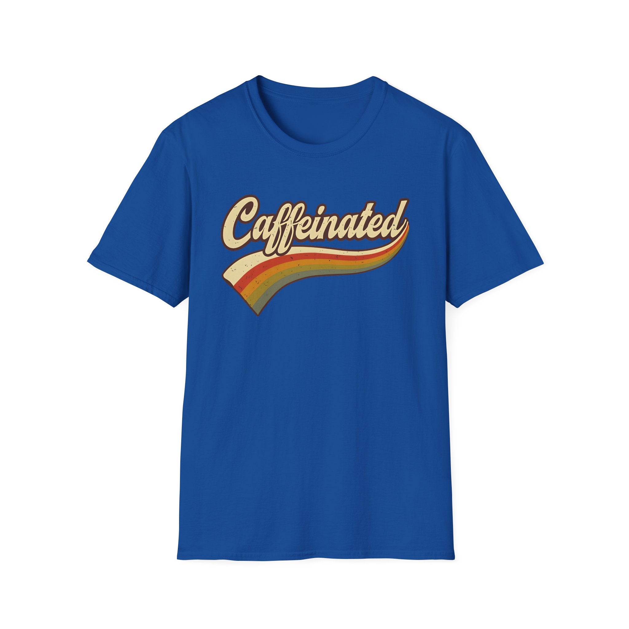 Caffeinated Retro Unisex Softstyle T-Shirt
