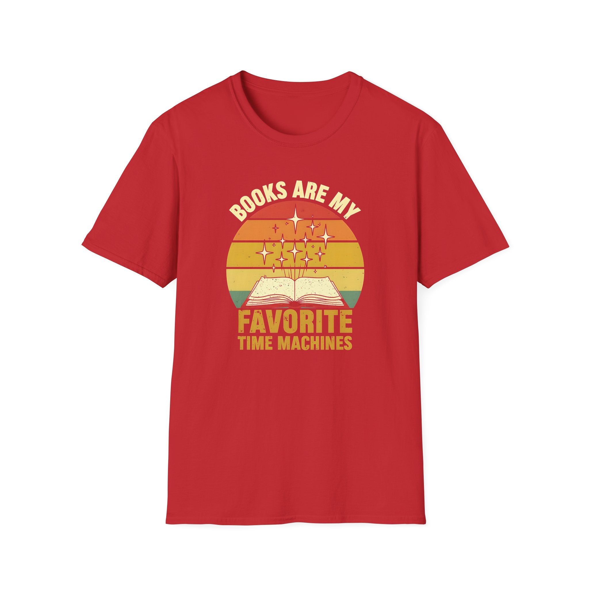 Books Are My Favorite Time Machines Unisex Softstyle T-Shirt