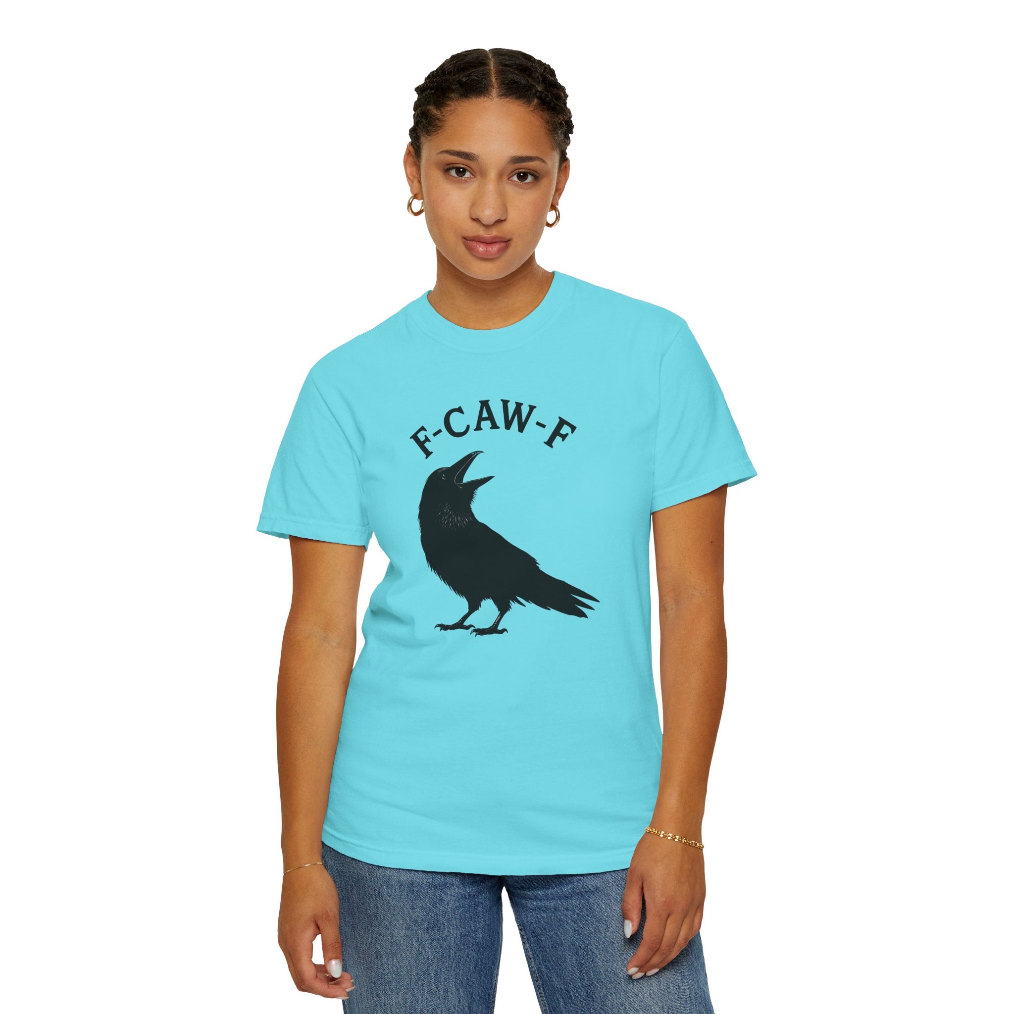 F-Caw-F Unisex Garment-Dyed T-Shirt