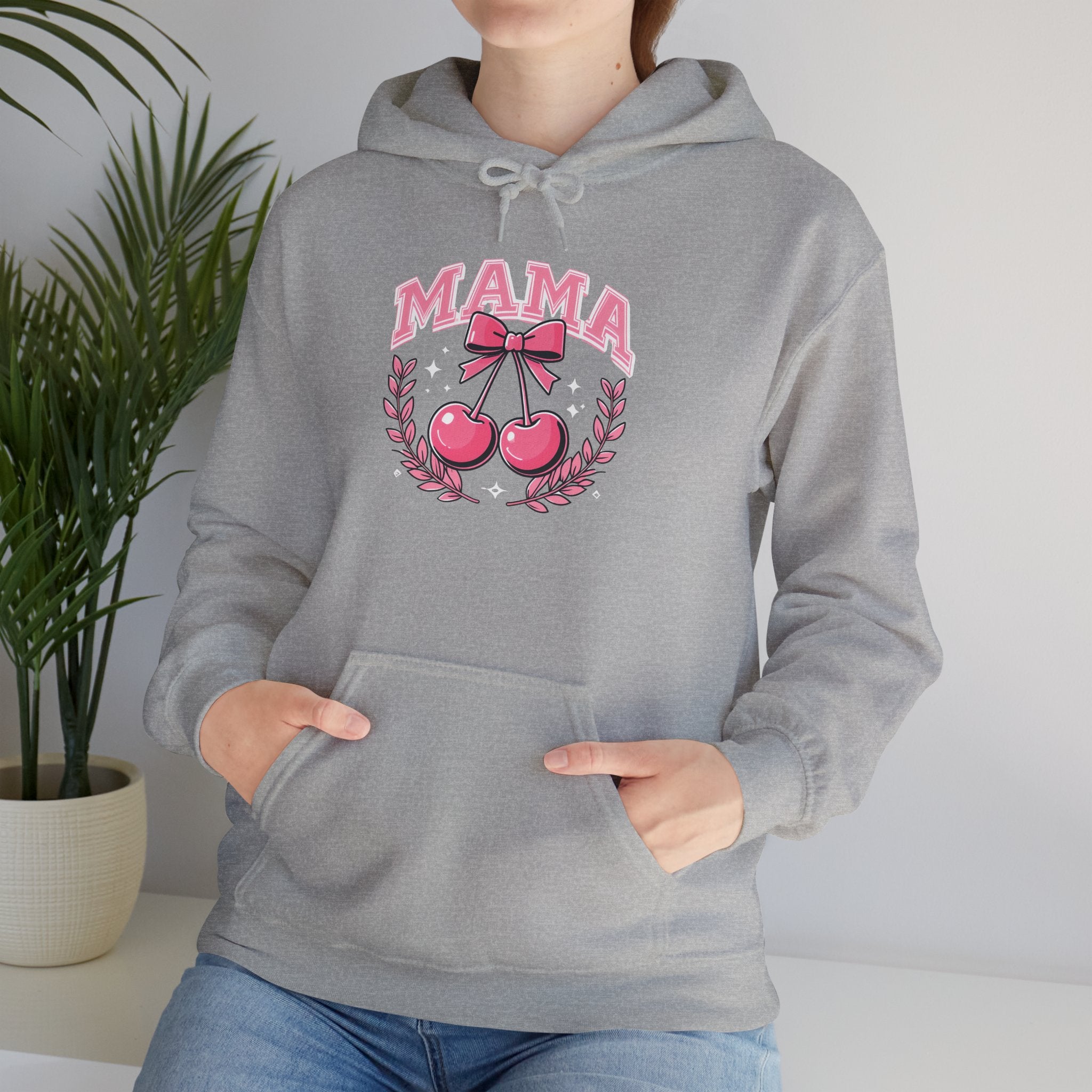 Mama Cherries Hoodie - Cozy Sweatshirt for Moms, Mother's Day Gift, Cute Family Wear, Comfortable Casual Outfit
