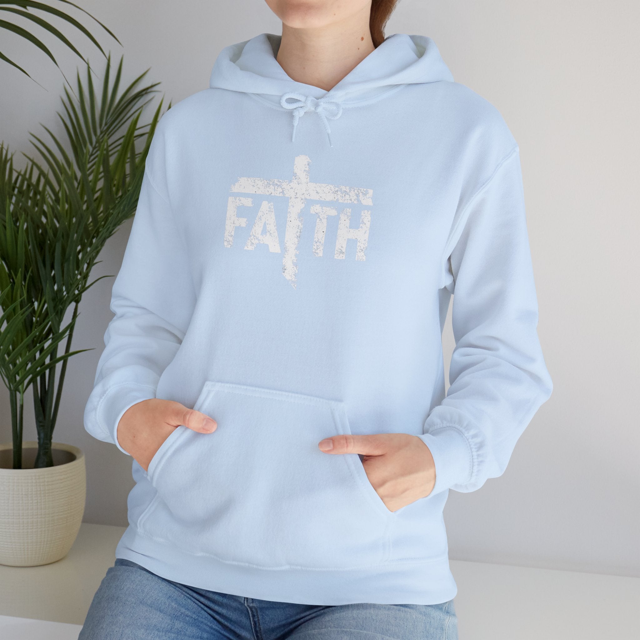 Faith Hoodie, Inspirational Sweatshirt for Men and Women, Cozy Pullover for Church, Gifts for Believers, Religious Apparel