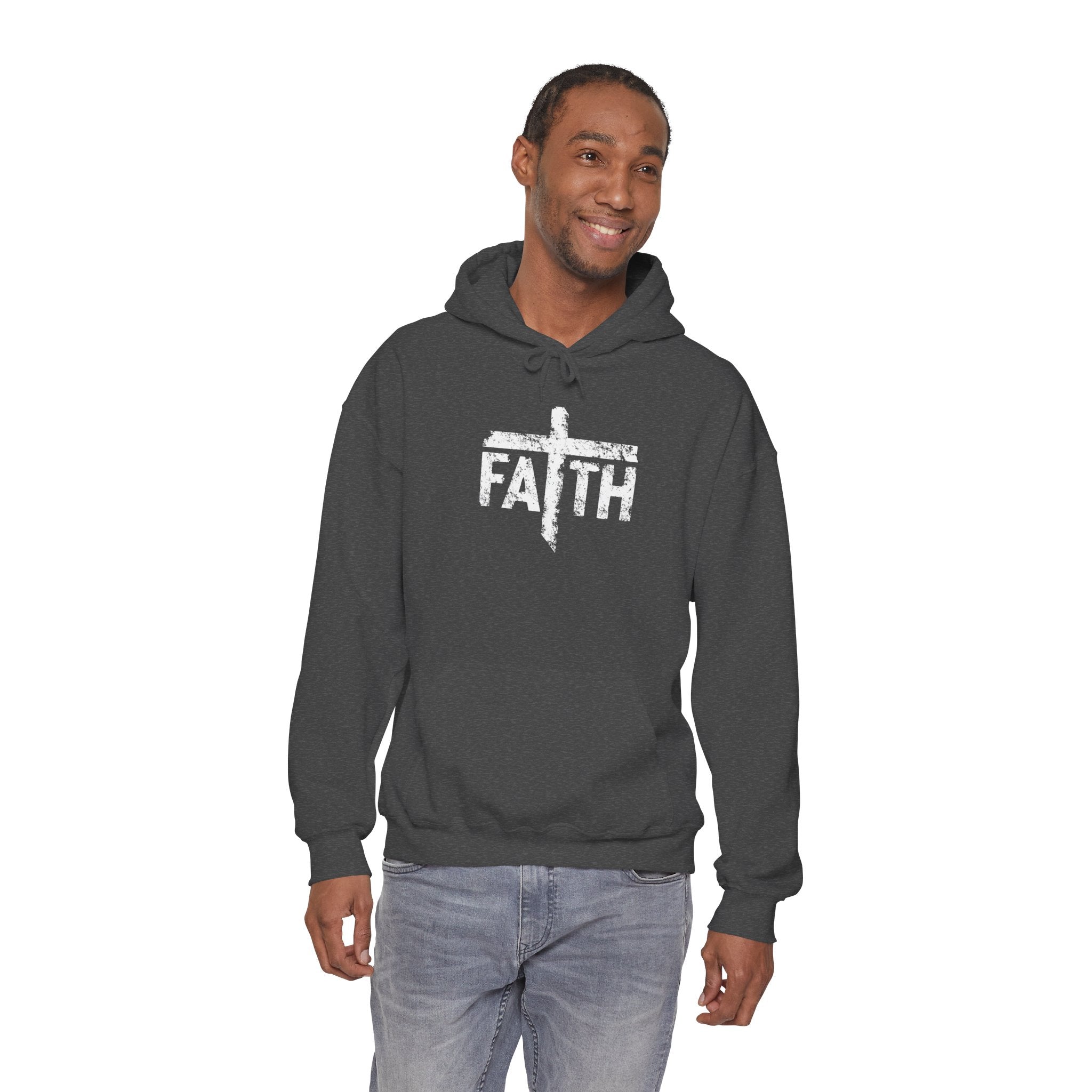 Faith Hoodie, Inspirational Sweatshirt for Men and Women, Cozy Pullover for Church, Gifts for Believers, Religious Apparel