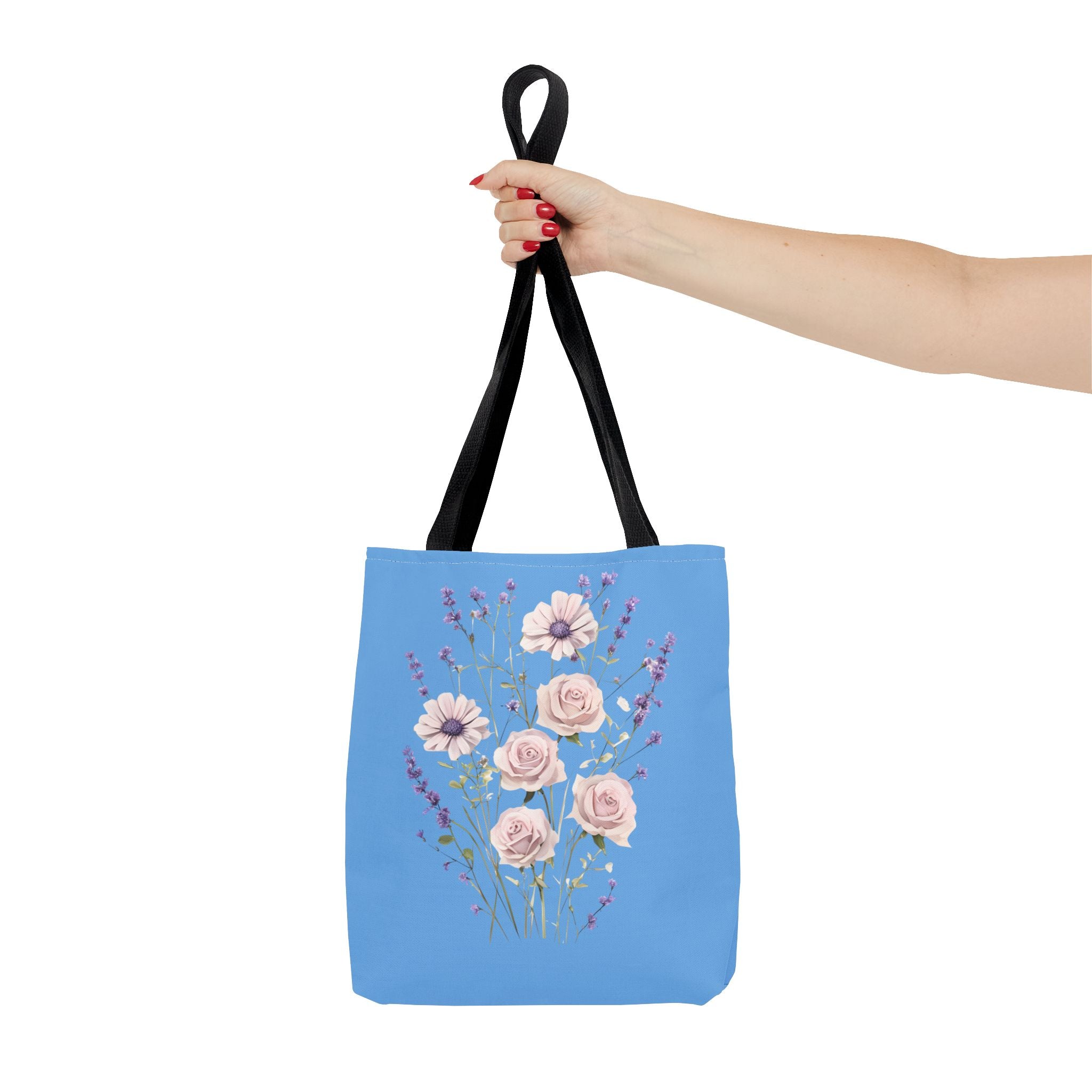 Floral Print Tote Bag - Vibrant Summer Shopping Bag