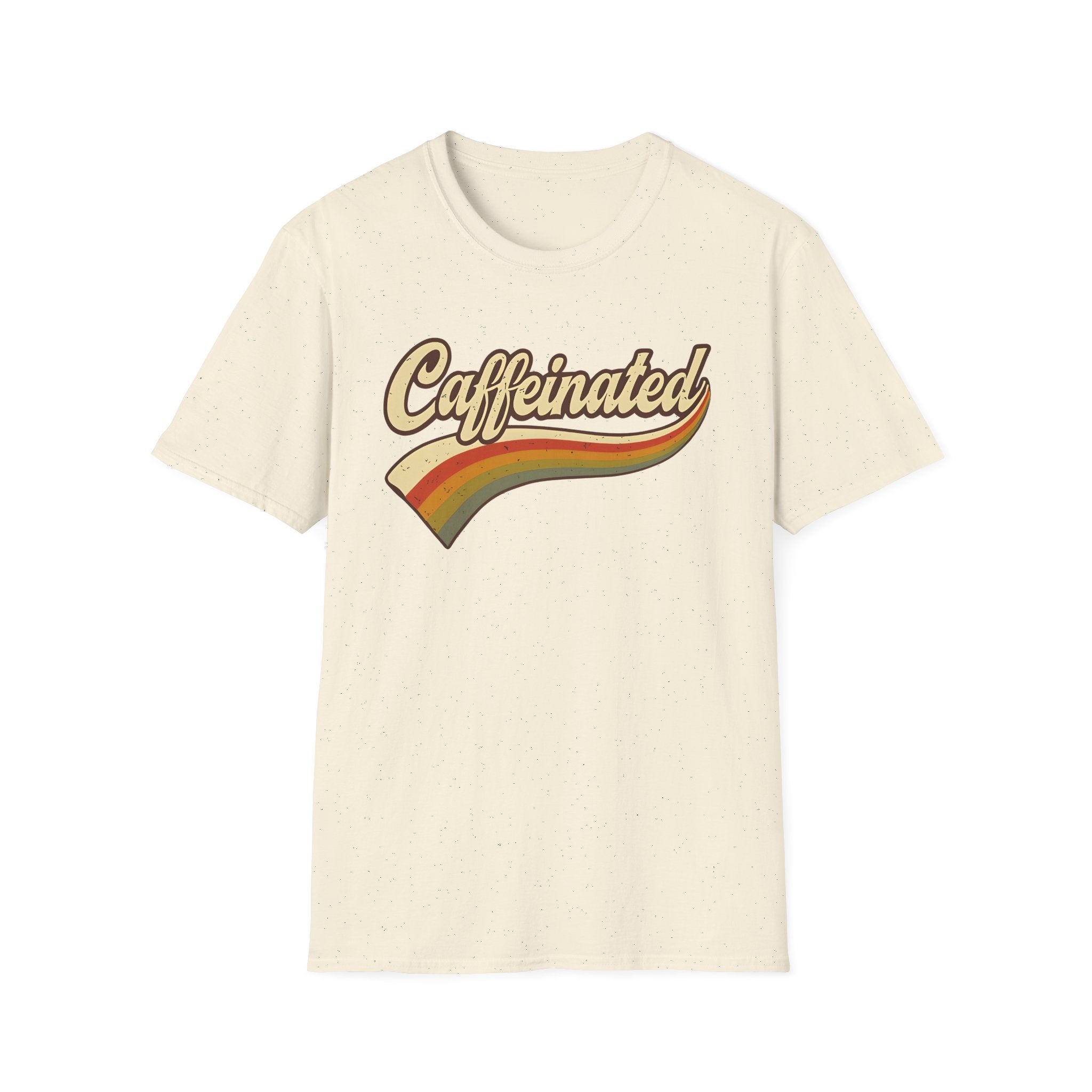 Caffeinated Retro Unisex Softstyle T-Shirt