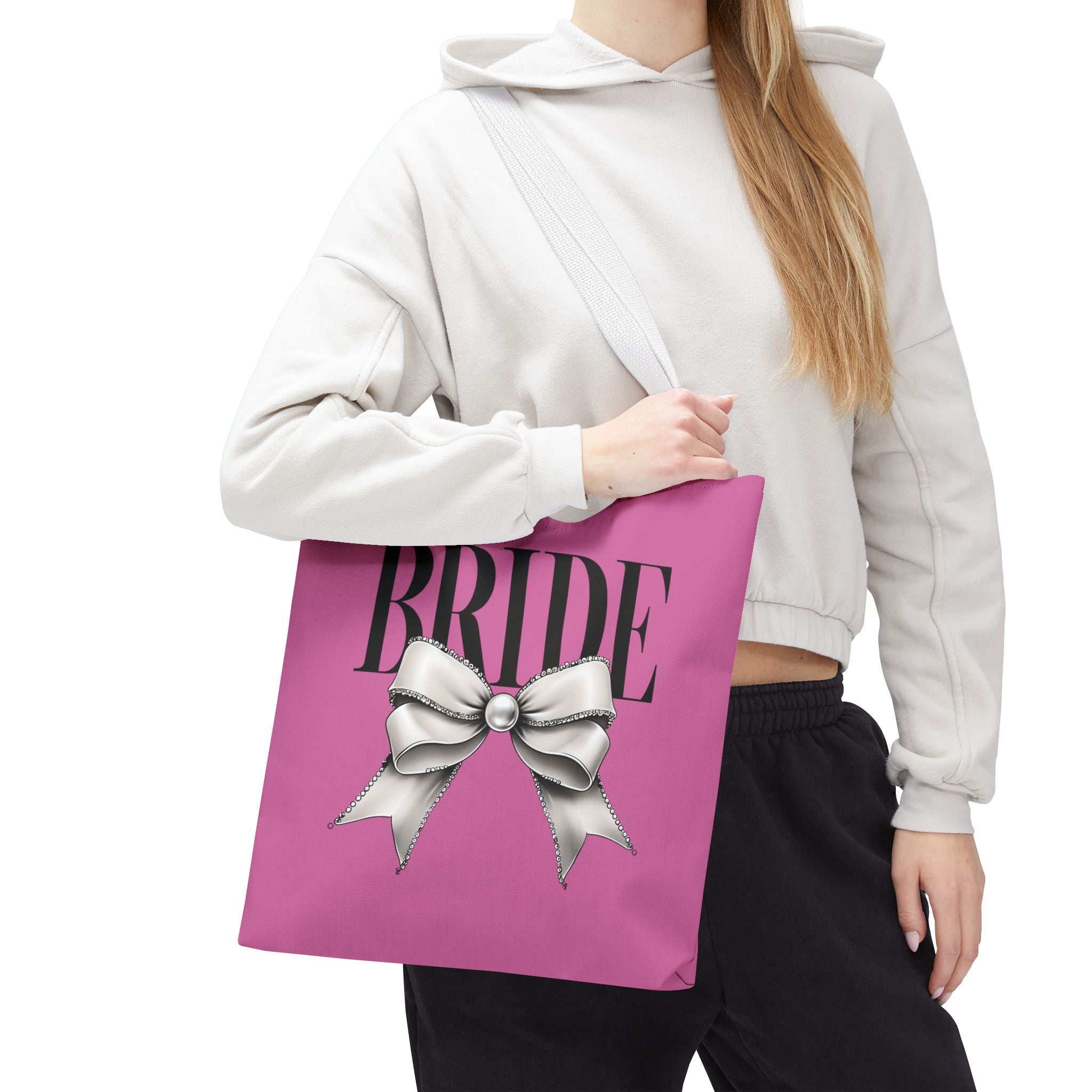 Bride Tote Bag with Bow Design