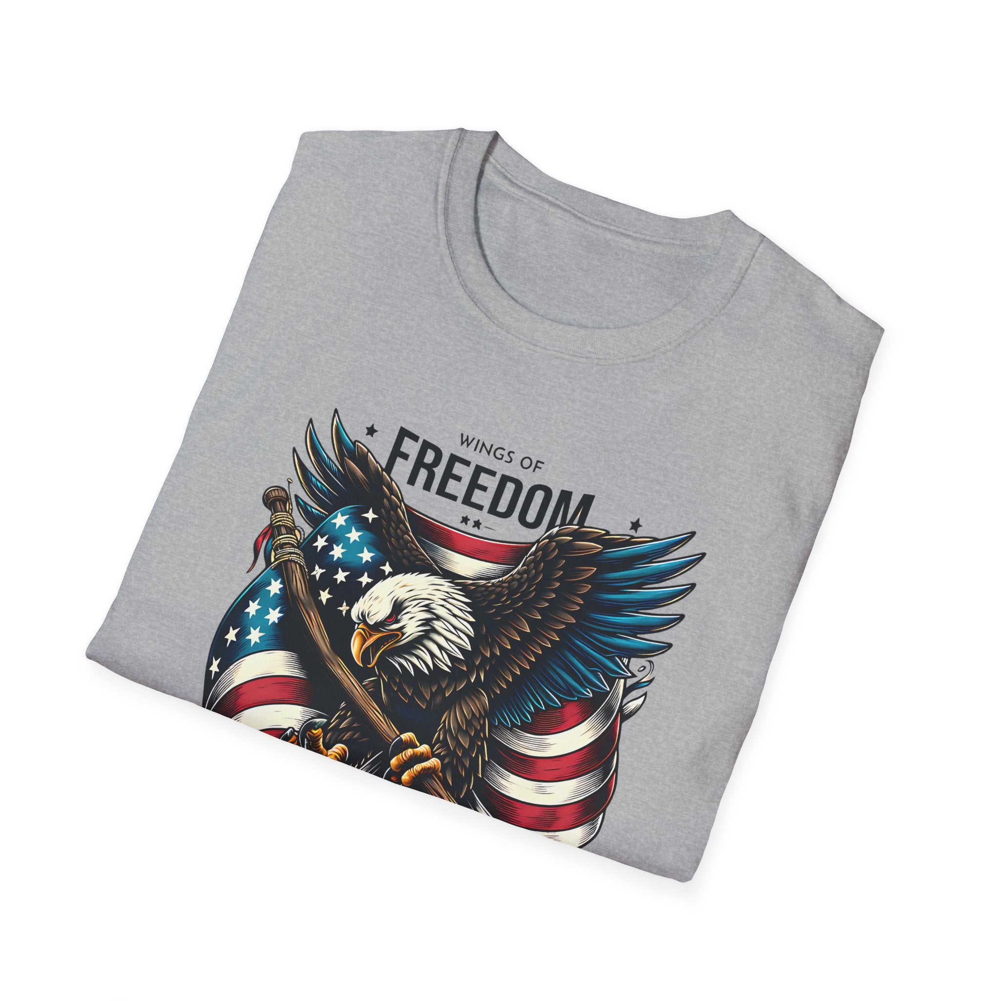 Freedom Eagle T-Shirt — American Flag USA Patriotic Tee (America)