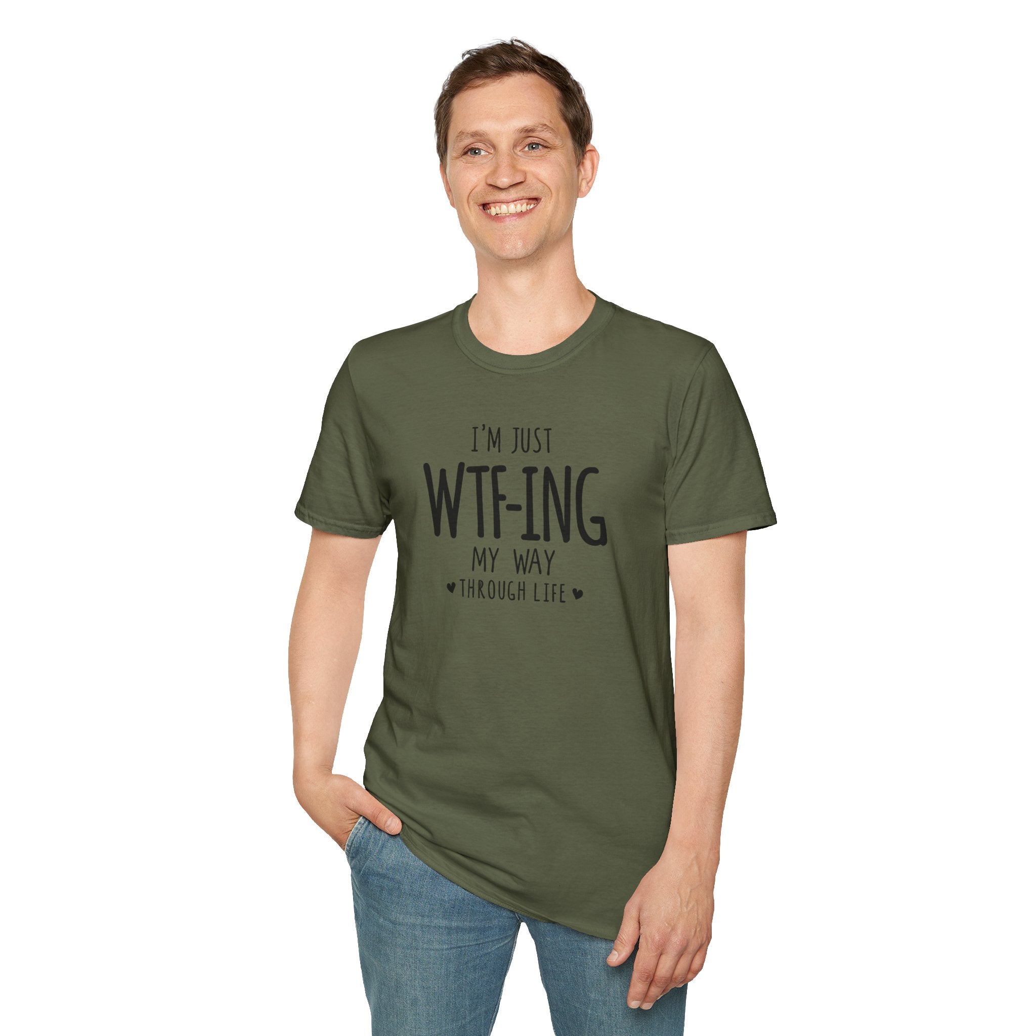WTFing My Way T-Shirt, Funny Graphic Tee, Unisex Humor Shirt, Casual Wear, Gift for Friends, Everyday Fashion