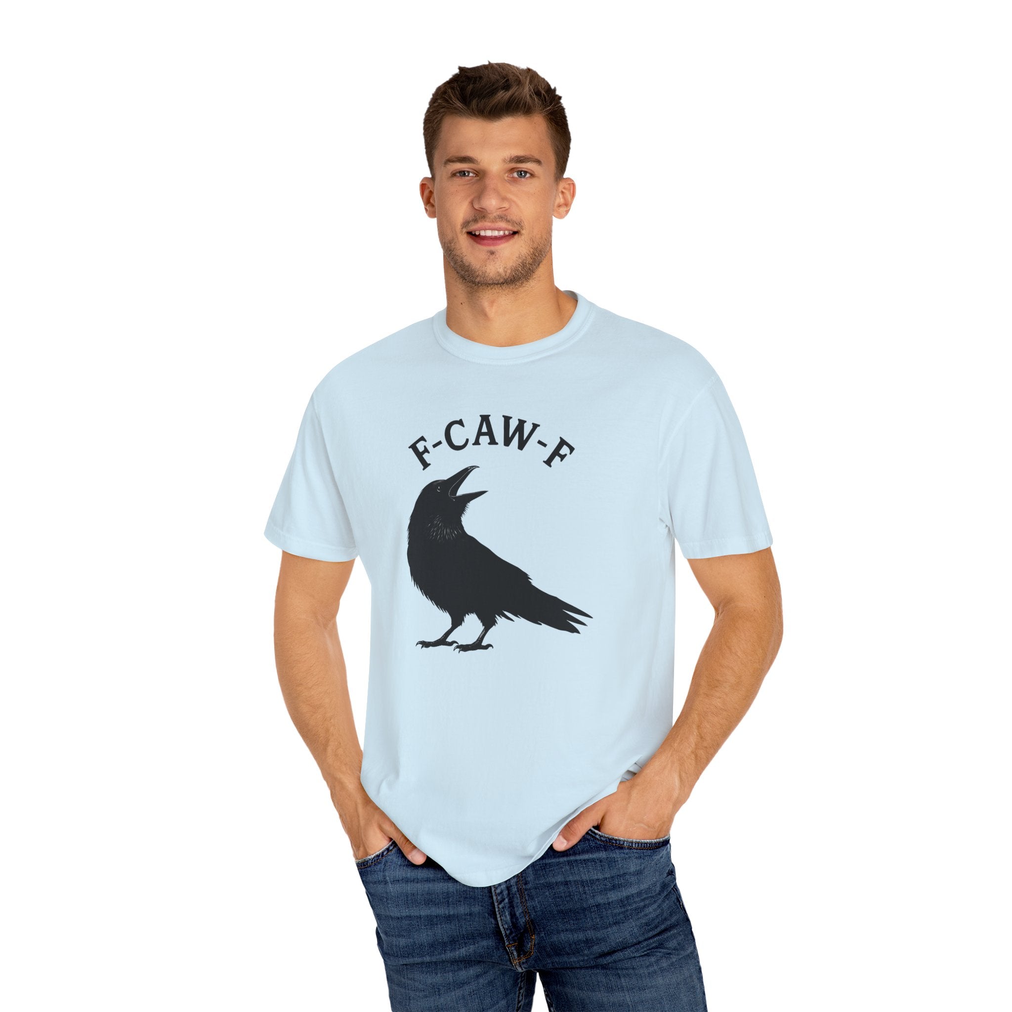 F-Caw-F Unisex Garment-Dyed T-Shirt