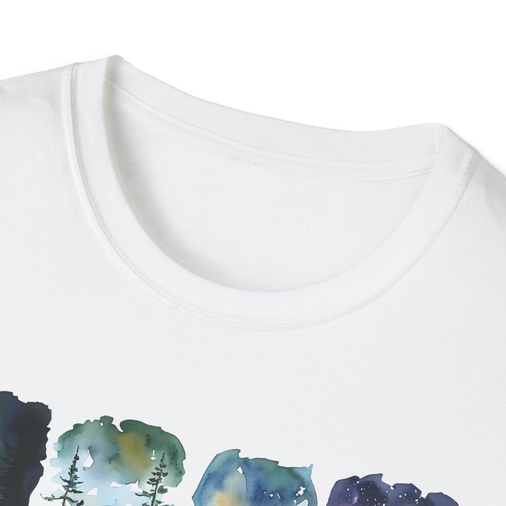 Camping Life T‑Shirt — Retro Campsite Scenes (Campfire, Trailer, Tent, Northern Lights)