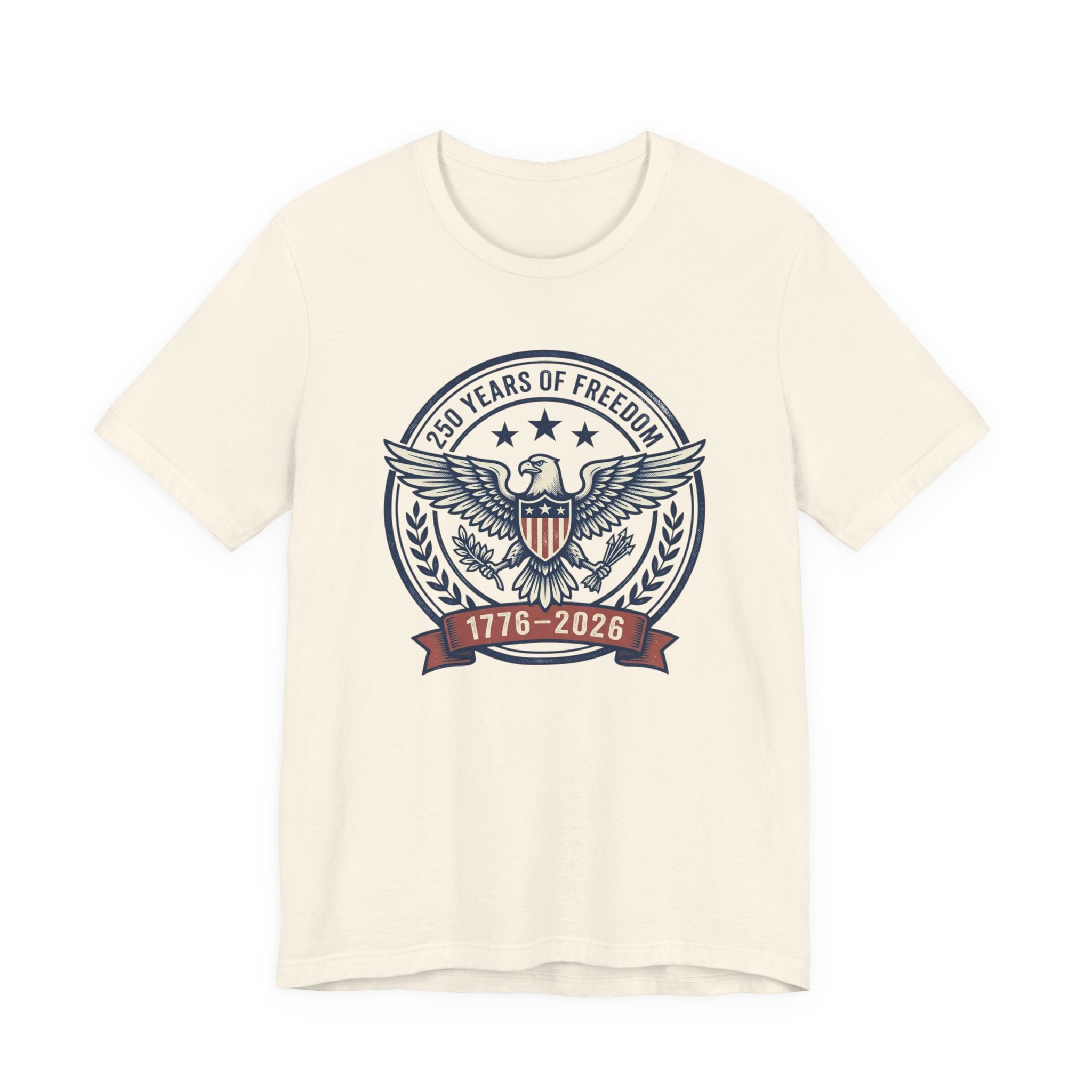 1776–2026 Eagle Crest T-Shirt | Retro Americana 4th of July, Stars & Stripes
