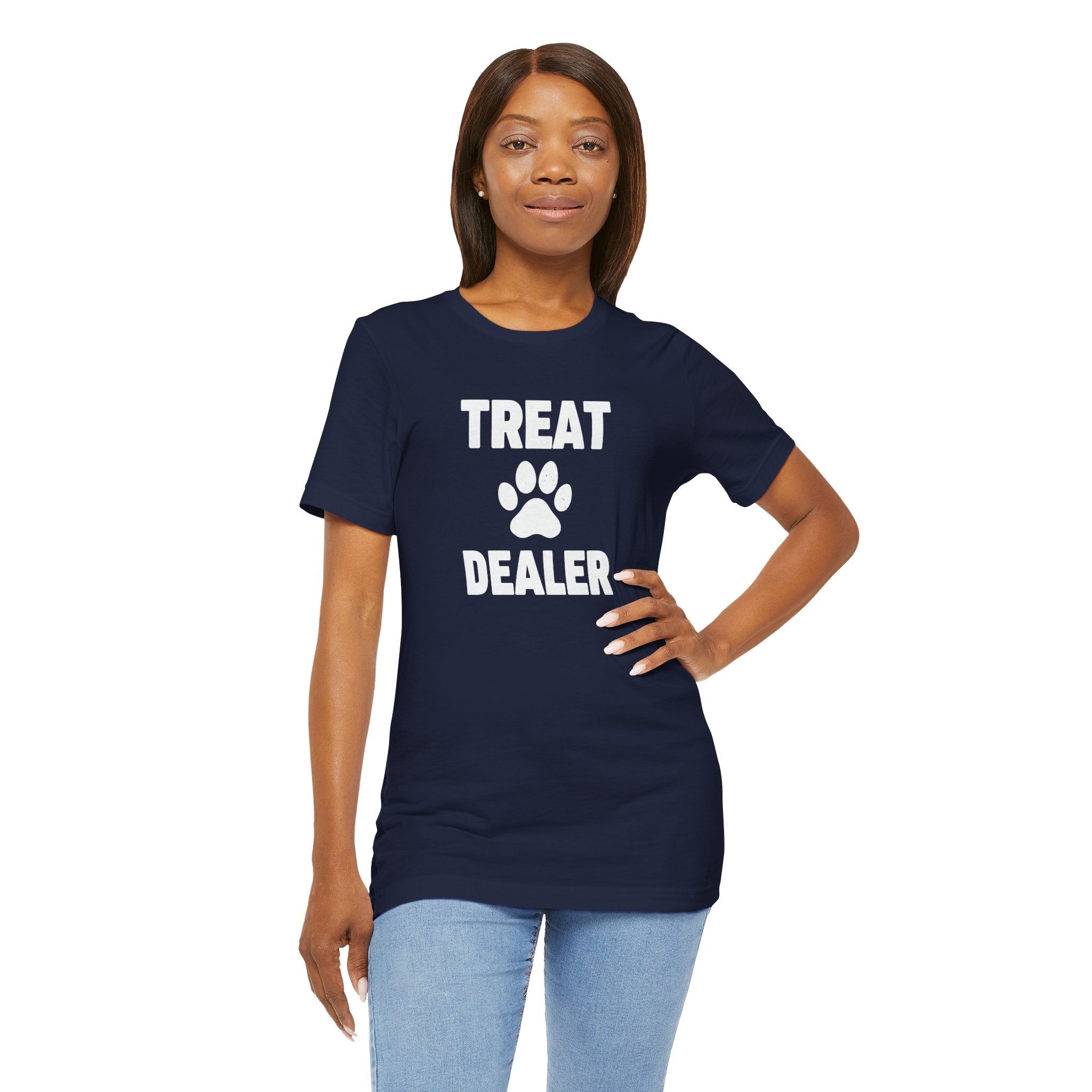 Treat Dealer T-Shirt — Funny Paw Print Tee for Dog Lovers