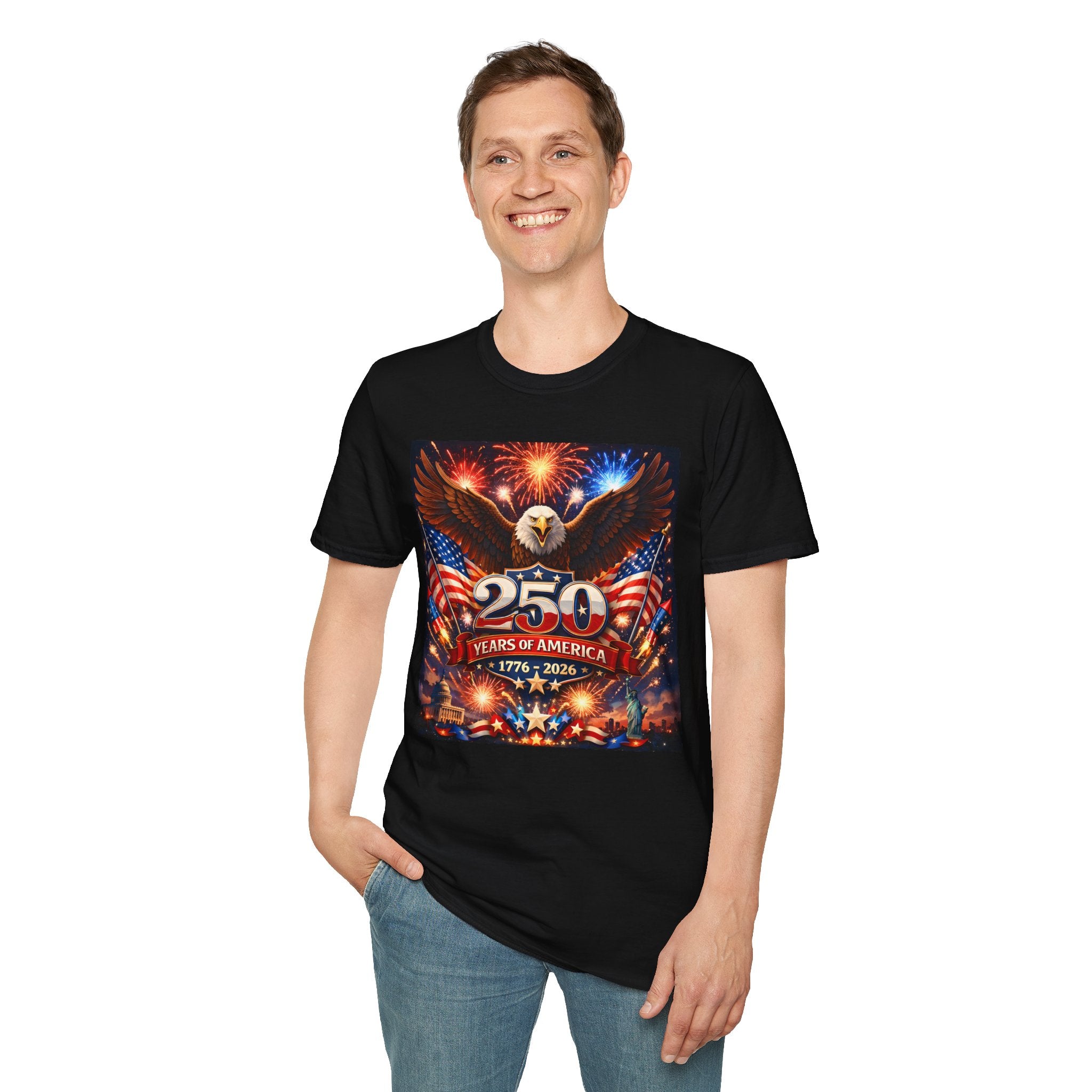 250 Years of America T-Shirt — Patriotic Eagle 1776–2026 Independence Day Tee