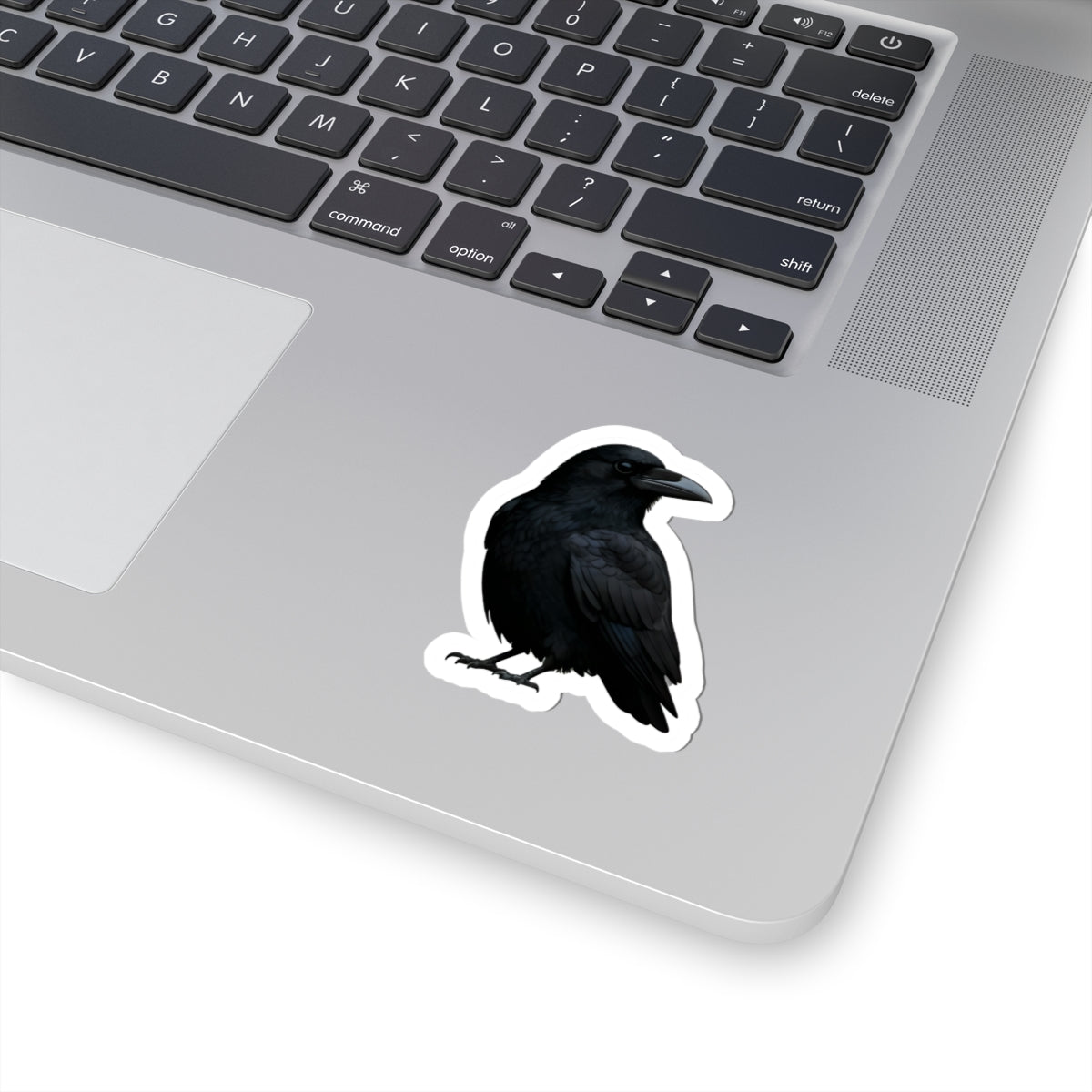 Mystical Raven Kiss-Cut Stickers | Dark Aesthetic, Bird Lovers, Laptop Decals, Nature Decor, Halloween Gifts