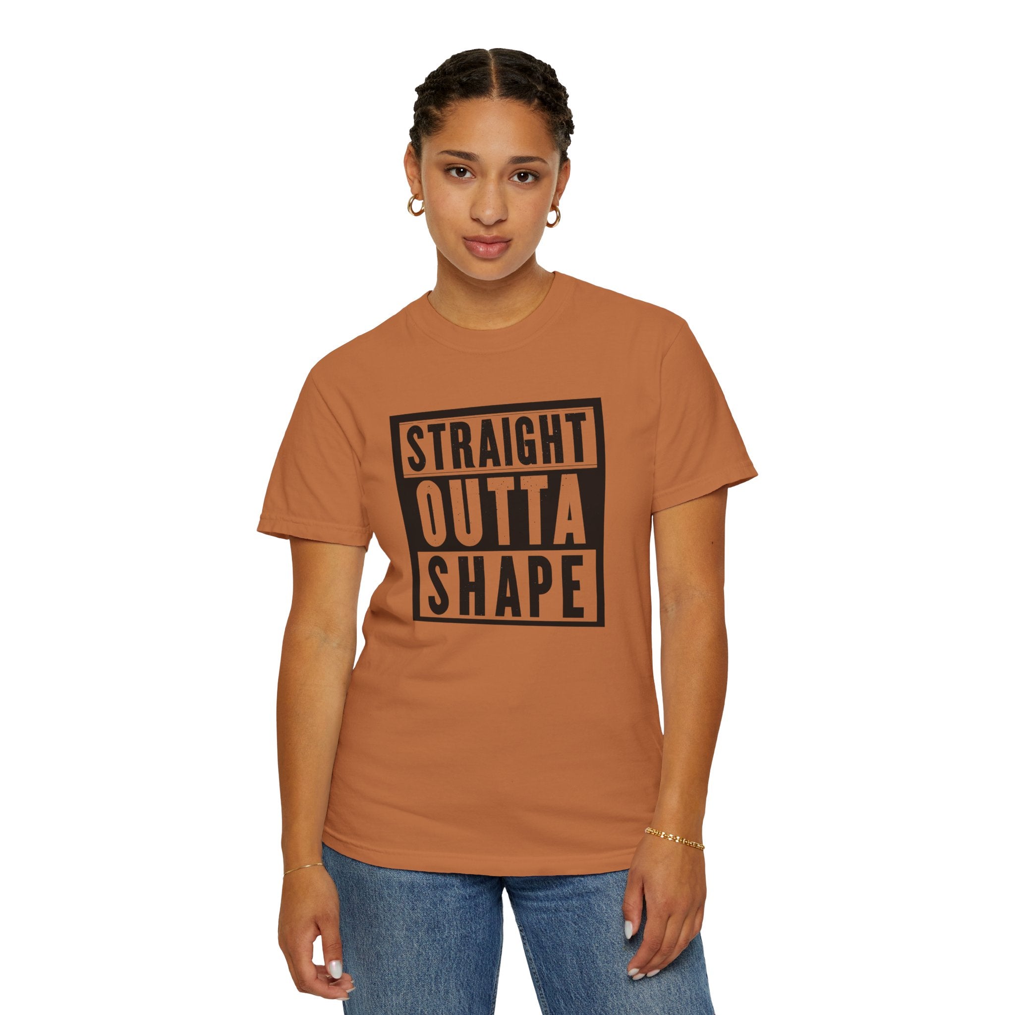 Shape Distorted Unisex Garment-Dyed T-shirt
