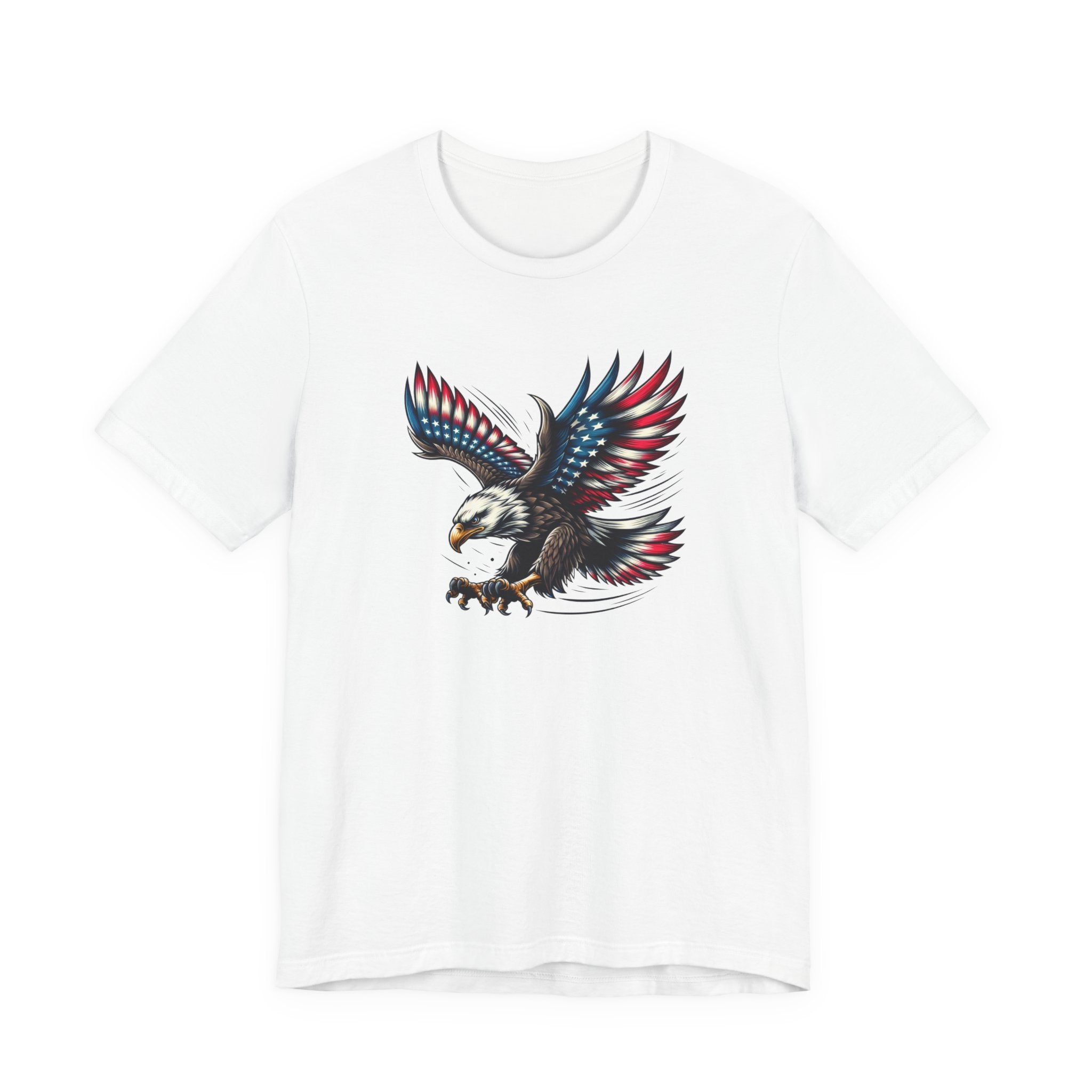 Patriotic Bald Eagle Tee — Red, White & Blue Graphic T-Shirt