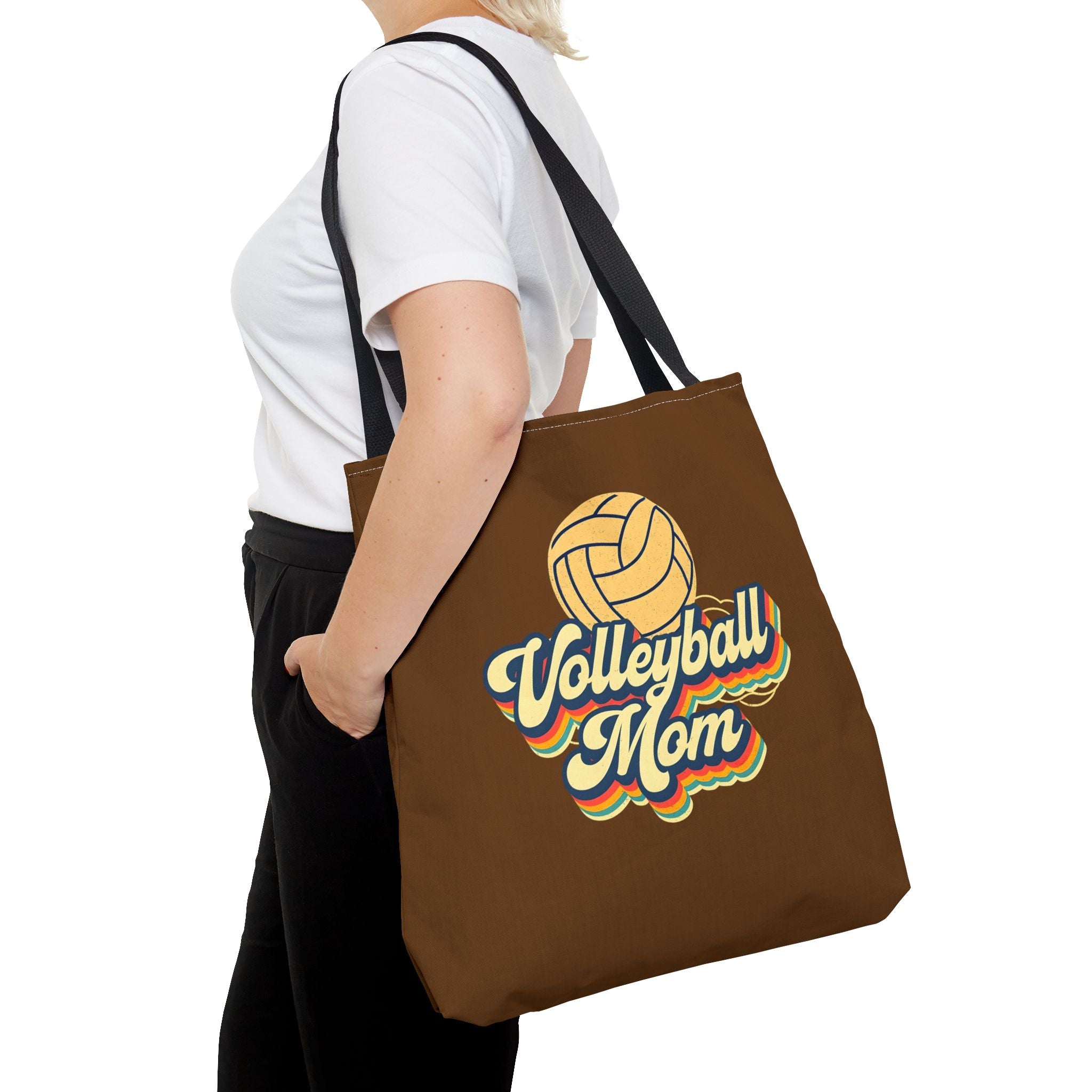 Volleyball Mom Tote Bag - Sports Mom Gift for Volleyball Matches and Games