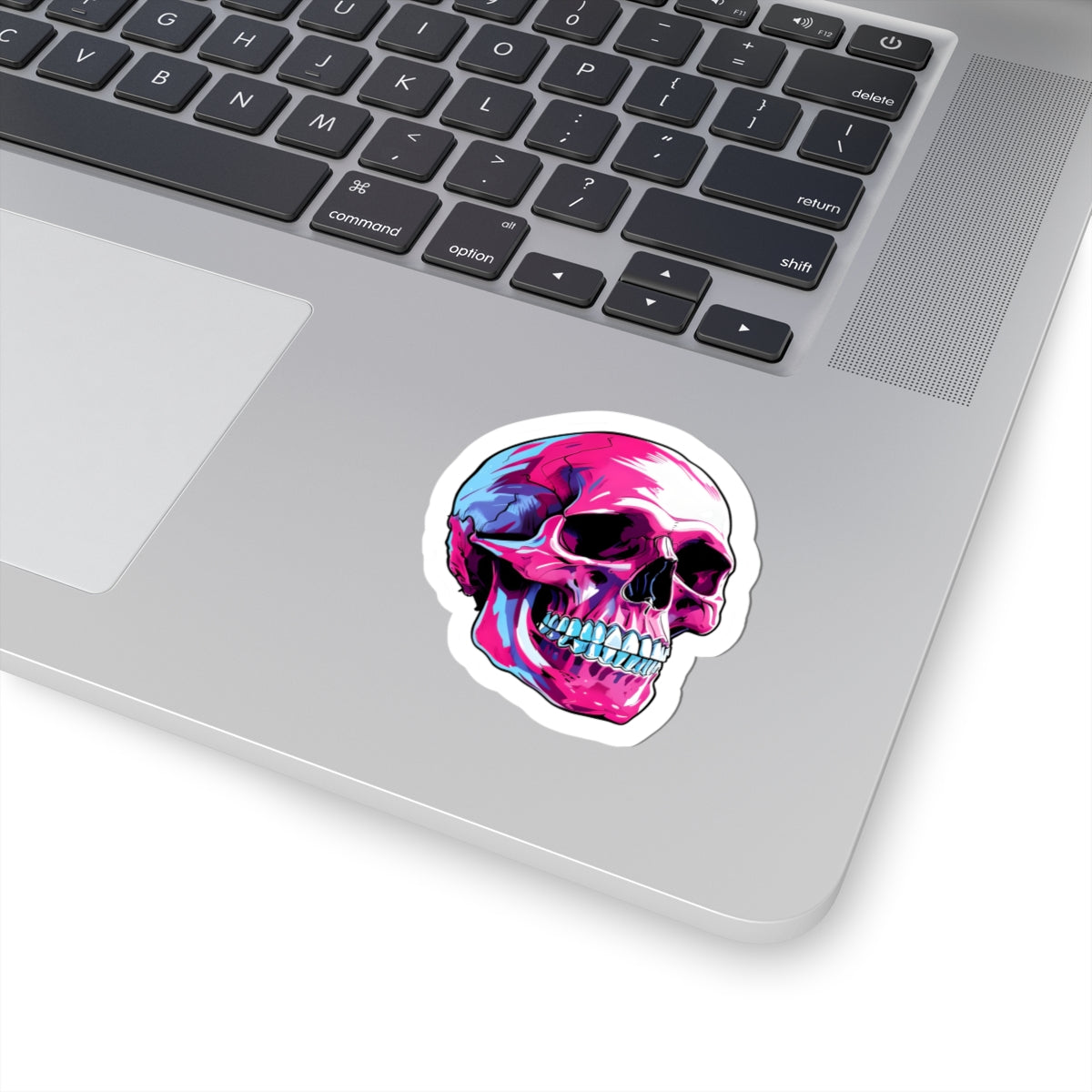Vibrant Skull Kiss-Cut Stickers | Laptop Stickers, Water Bottle Decals, Halloween Decor, Edgy Art, Cool Gifts