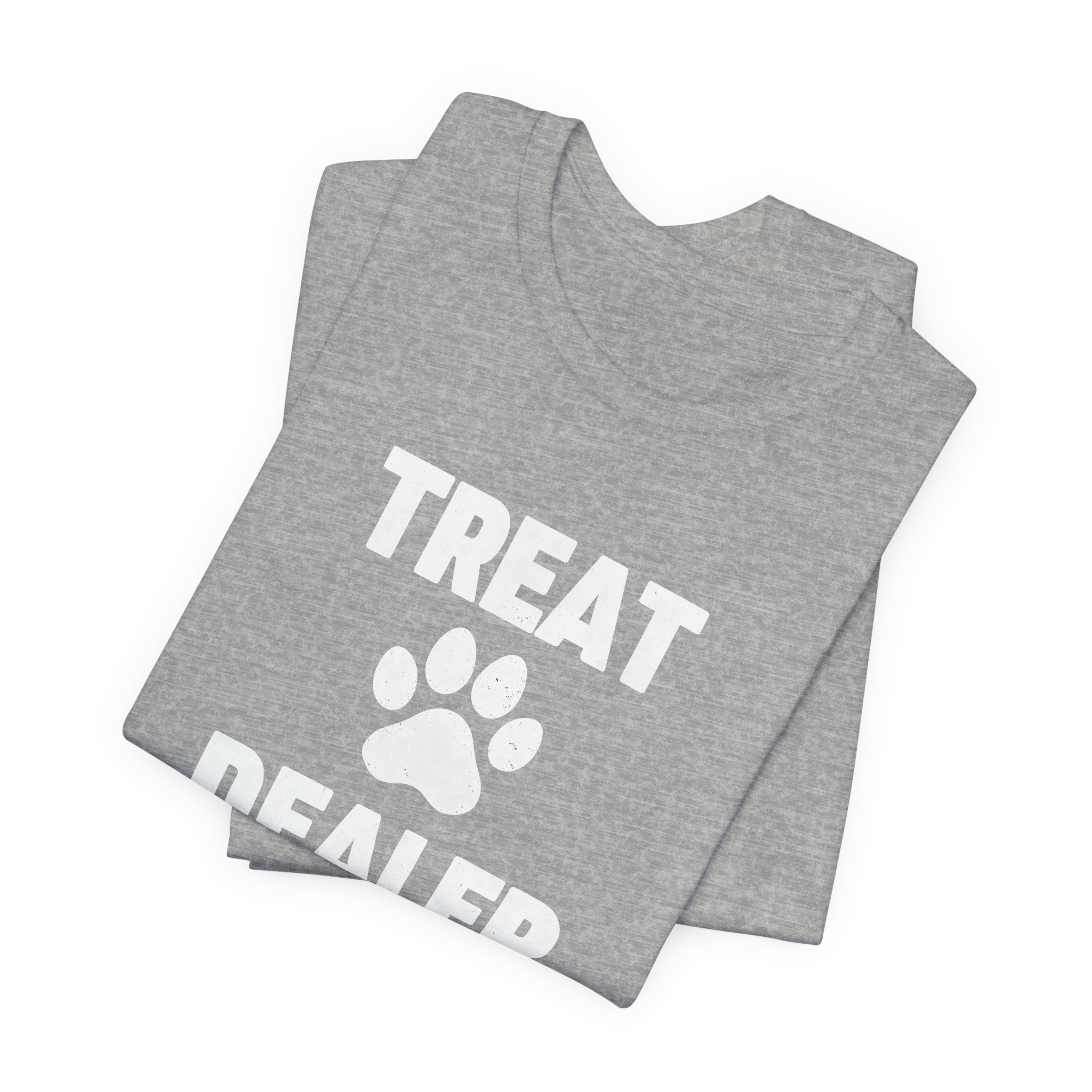 Treat Dealer T-Shirt — Funny Paw Print Tee for Dog Lovers