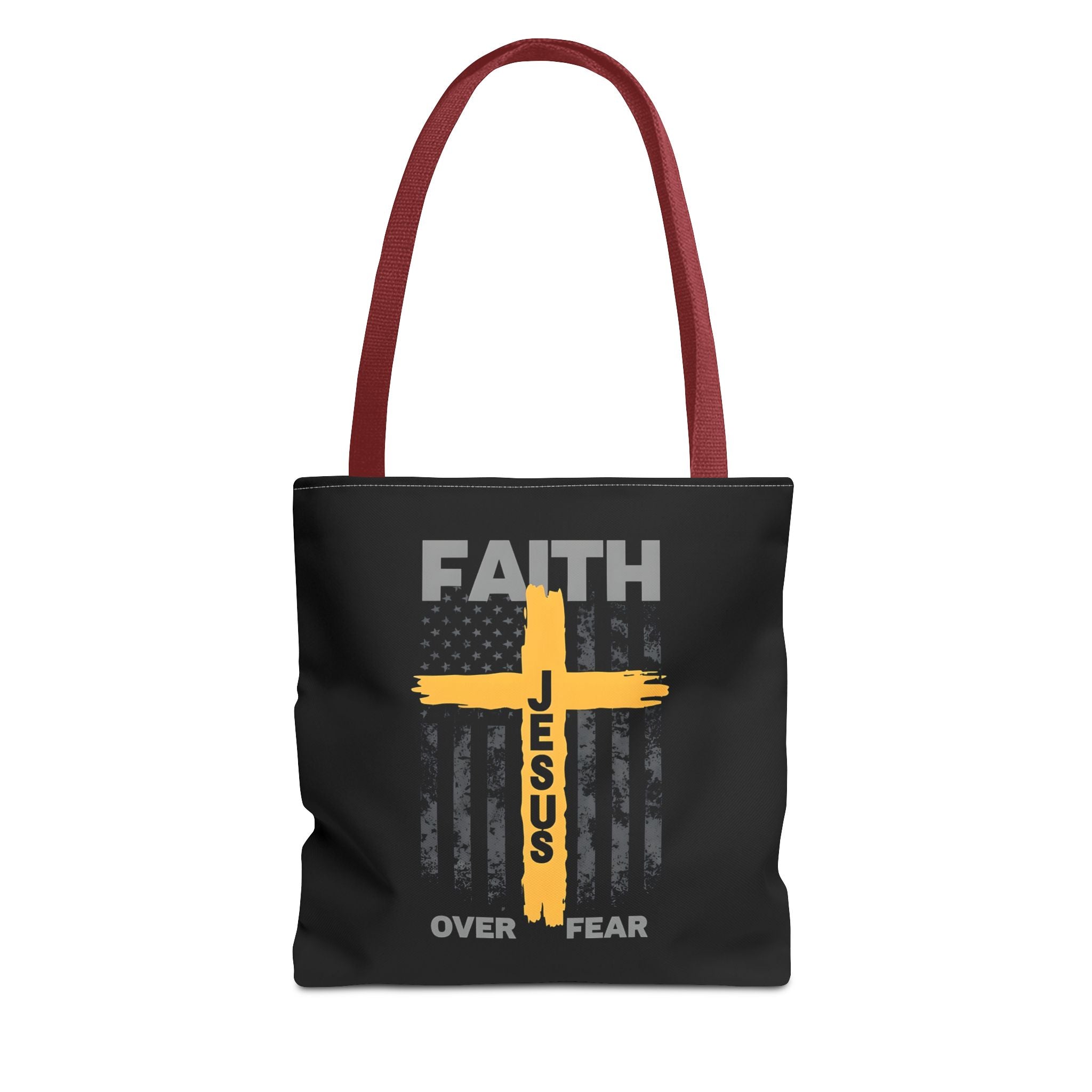 Faith Over Fear Tote Bag, Inspirational Bag, Bible Quote Tote, Christian Gift, Church Accessory, Motivational Bag
