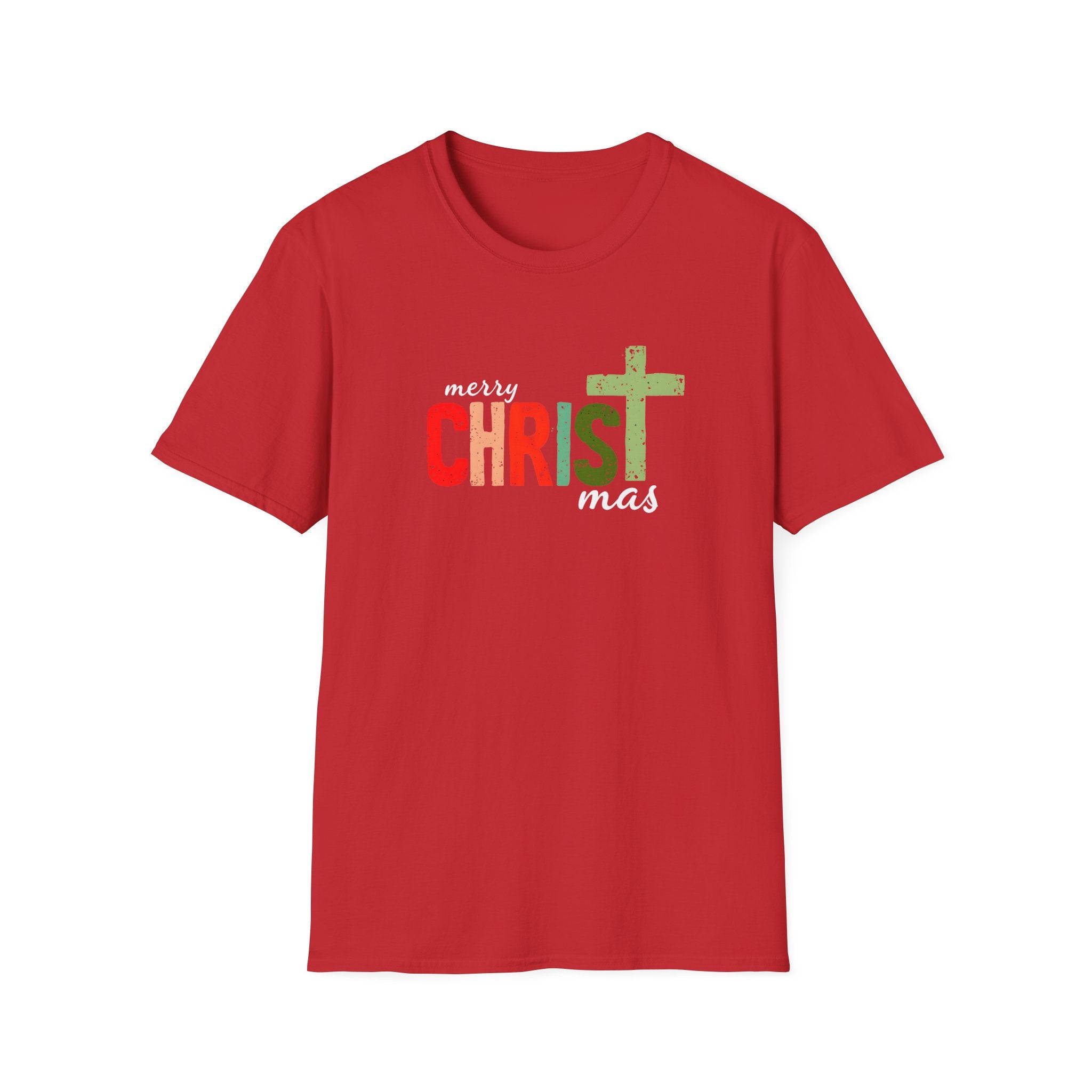 Merry Christmas Unisex T-Shirt, Holiday Tee, Faith-Based Gift, Family Christmas Shirt, Casual Christmas Wear, Christian Apparel