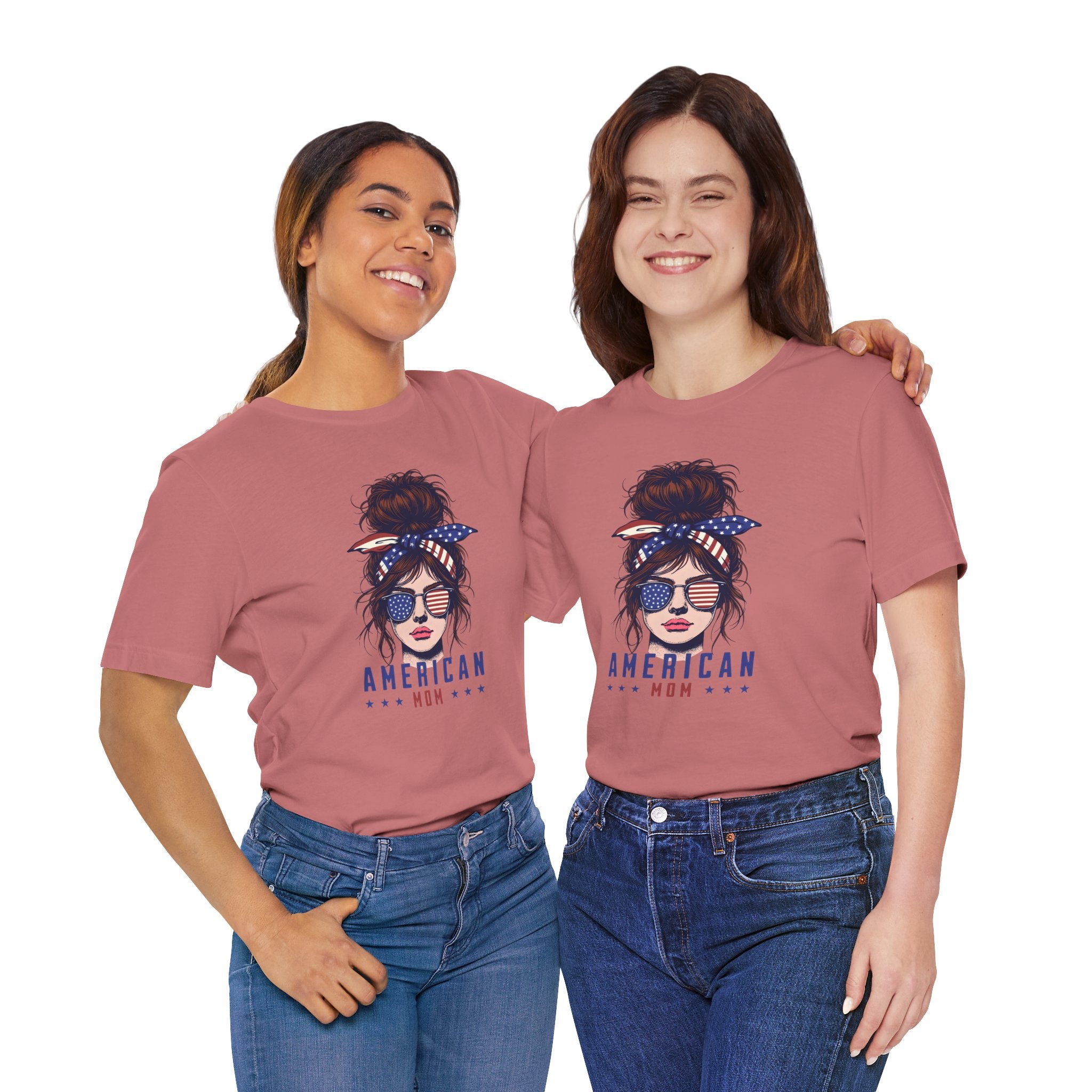 American Mom T-Shirt – Patriotic Mom Graphic Tee