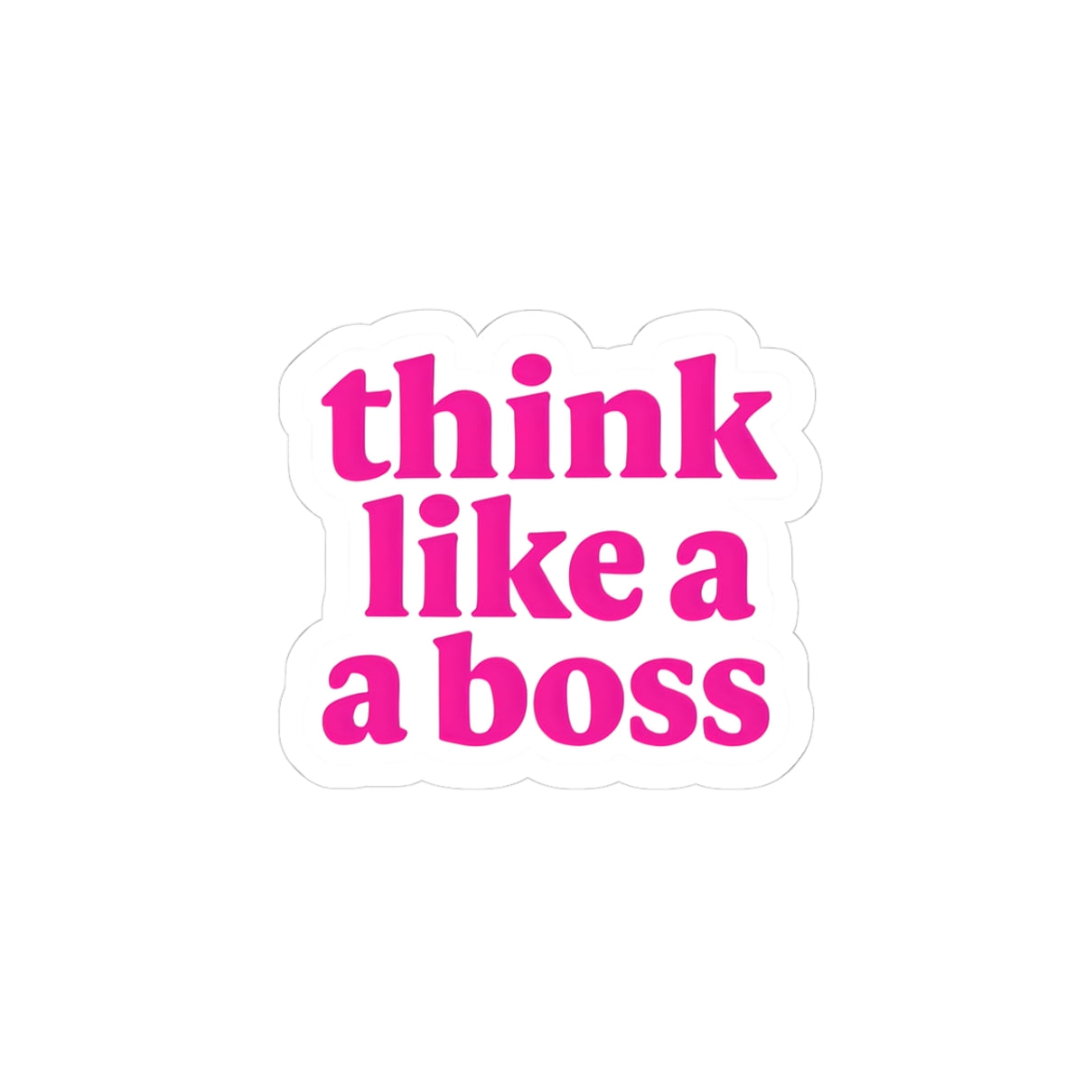 Inspirational Kiss-Cut Stickers - 'Think Like a Boss' Motivational Stickers for Planner & Laptop