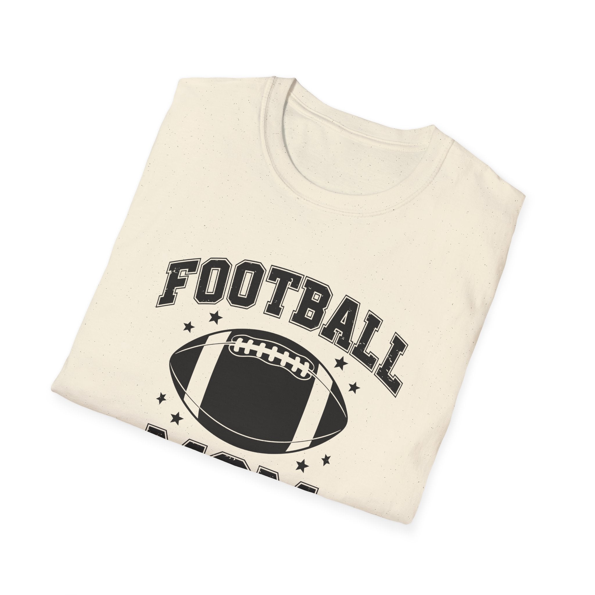 Football Mom Unisex Softstyle T-Shirt, Perfect Gift for Sports Moms, Game Day Tee, Team Spirit Shirt, Gift for Football Lovers