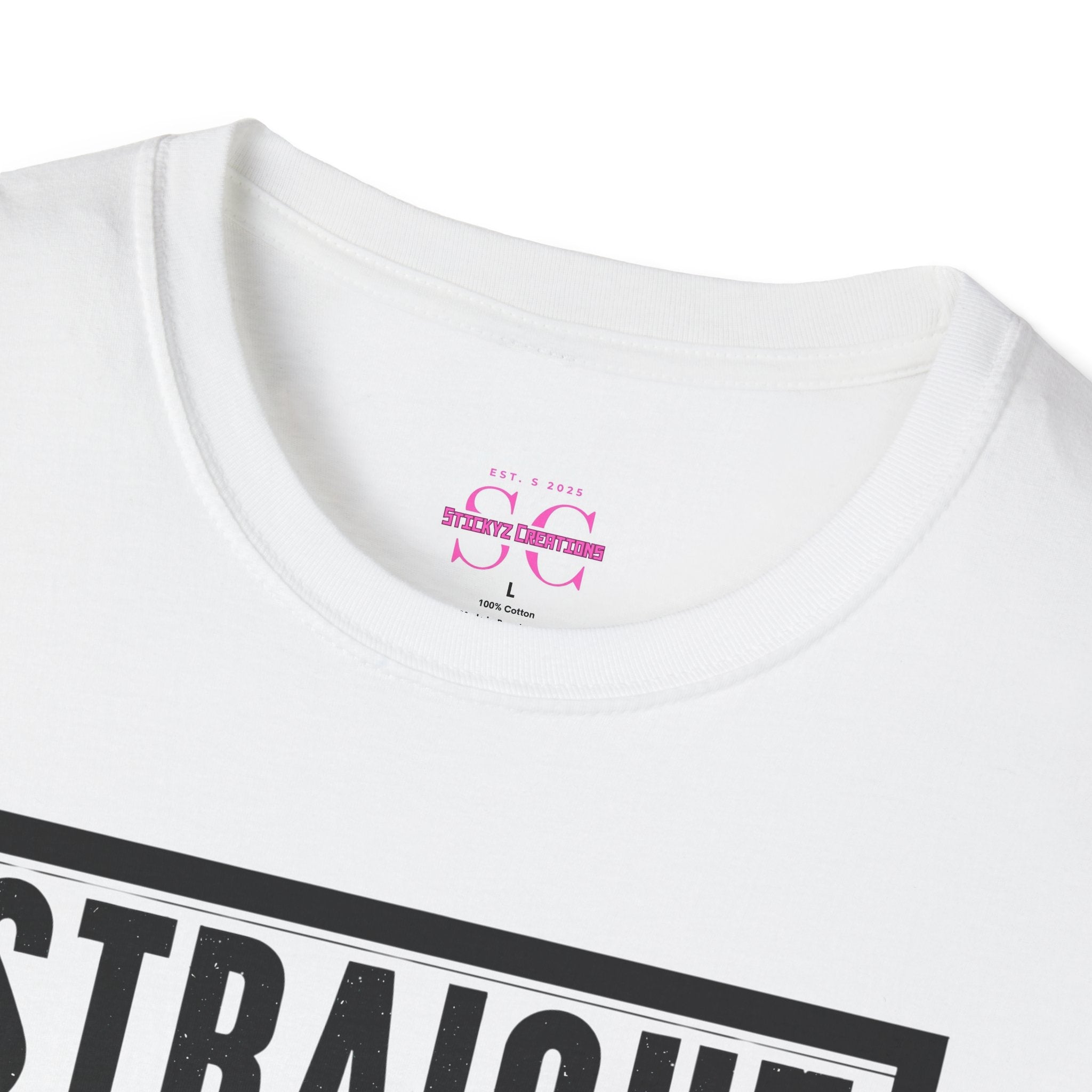 Straight Outta Shape Unisex Softstyle T-Shirt - Funny Workout Tee, Gift for Gym Lovers, Fitness Humor, Casual Wear, Everyday T-Shirt