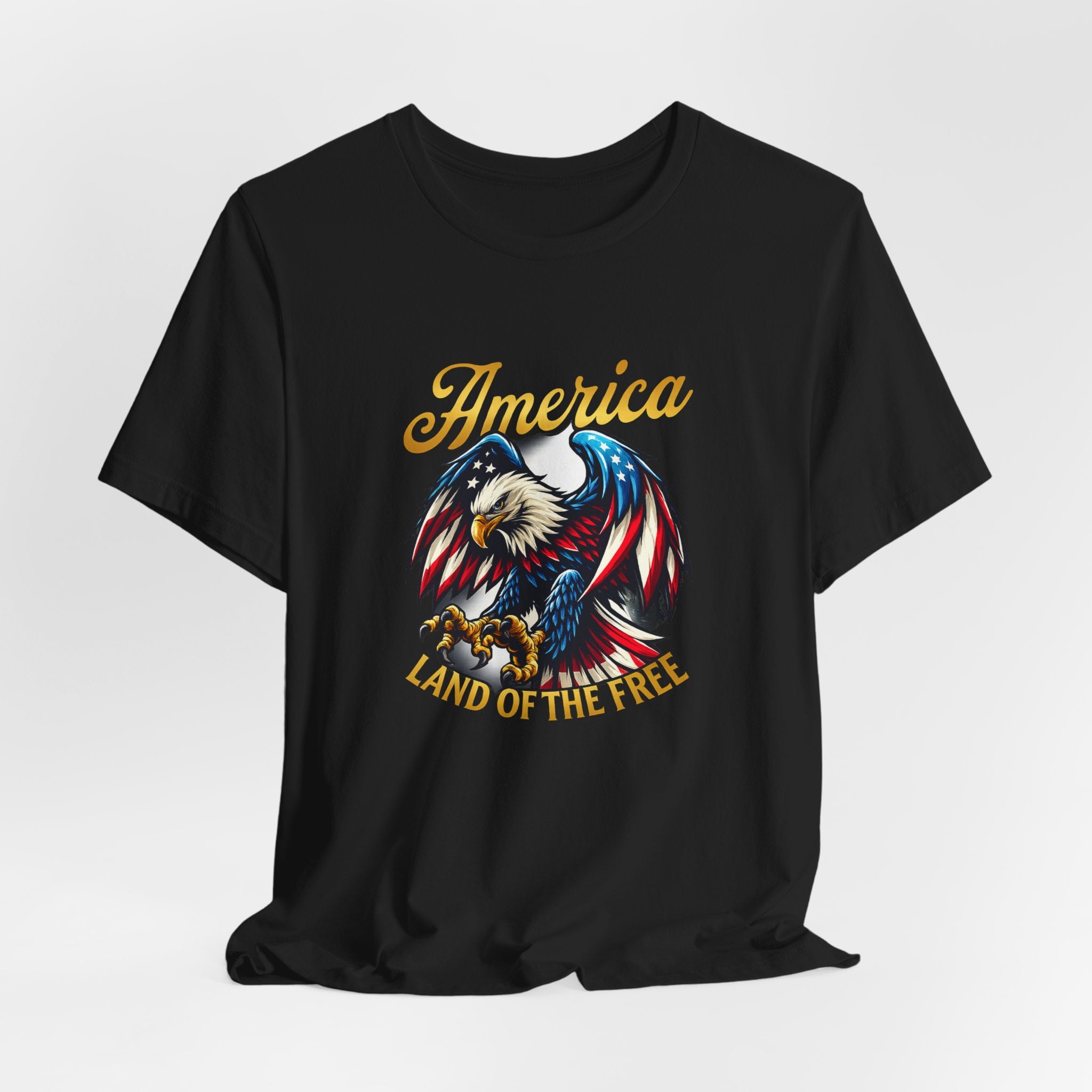 America Eagle T-Shirt – Land of the Free Patriotic Tee