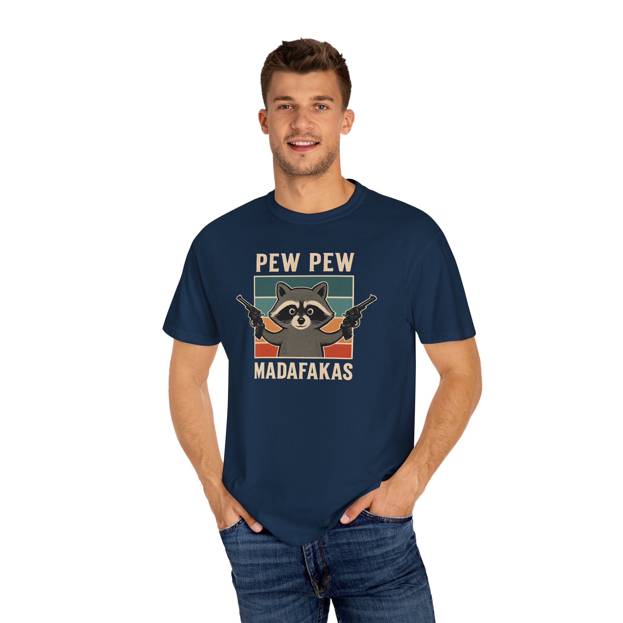 Pew Pew MafaFakas T-Shirt - Fun Unisex Garment-Dyed Tee