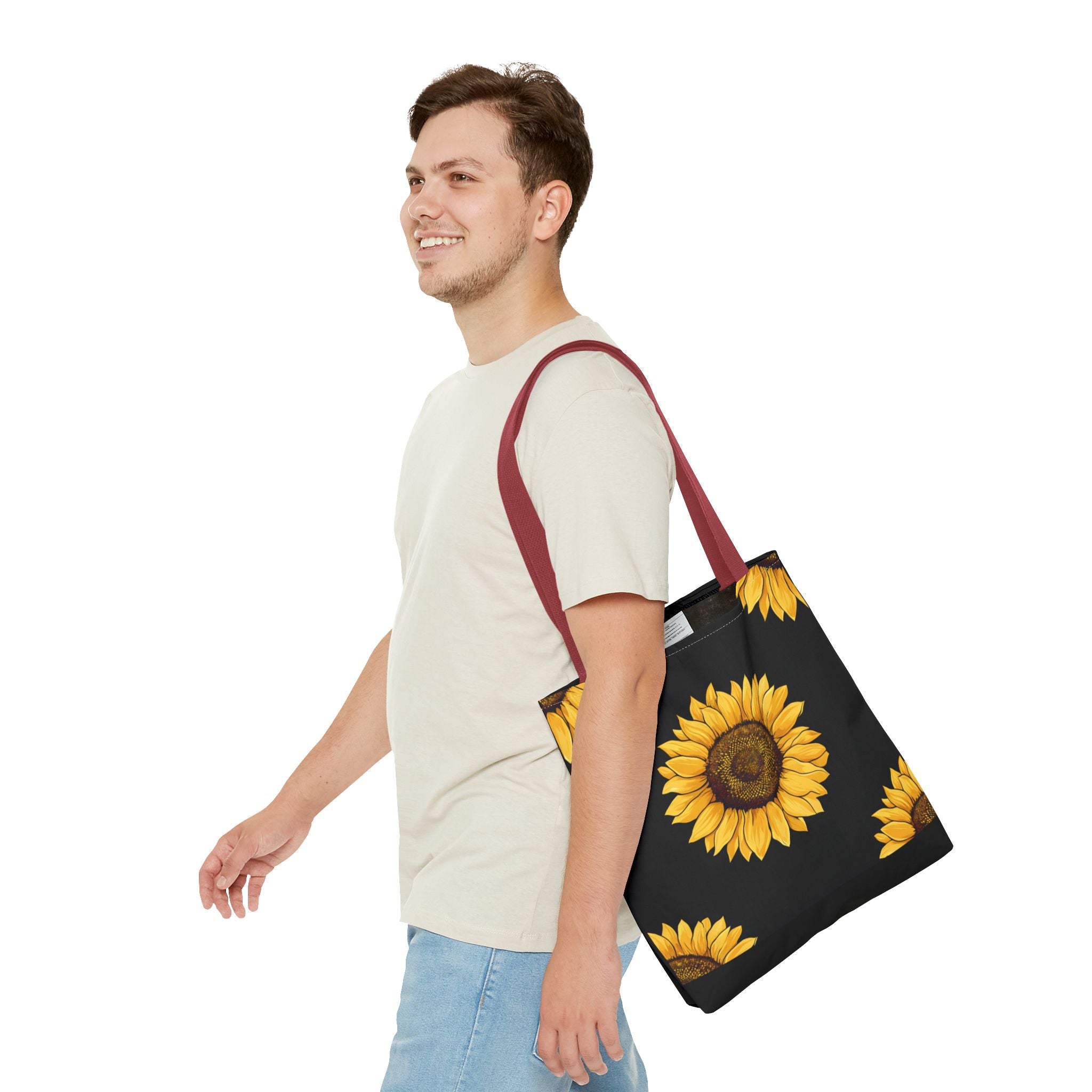 Sunflower Pattern Tote Bag – Stylish Eco-Friendly Carryall