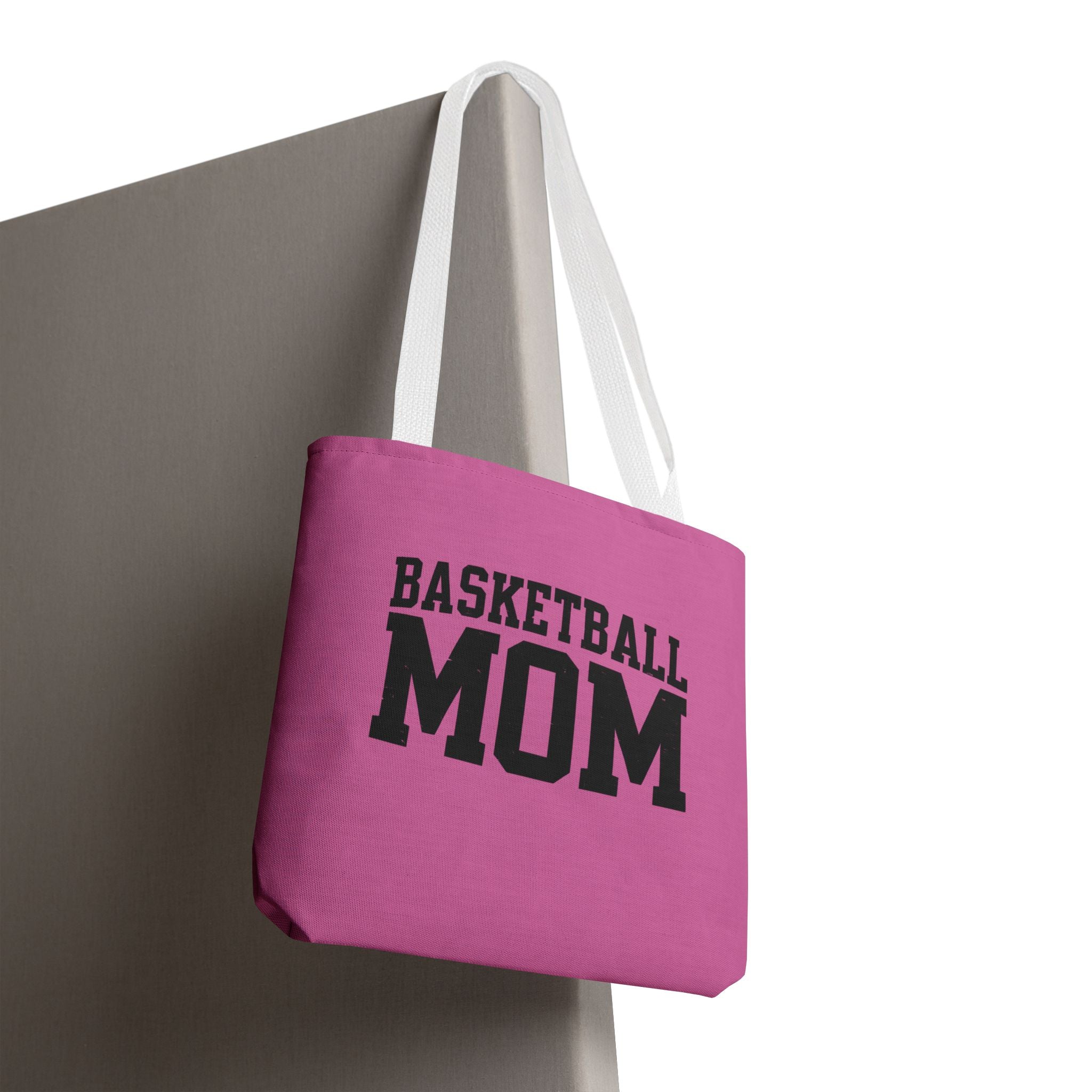 Basketball Mom Tote Bag - Stylish Pink Bag for Sports Enthusiasts