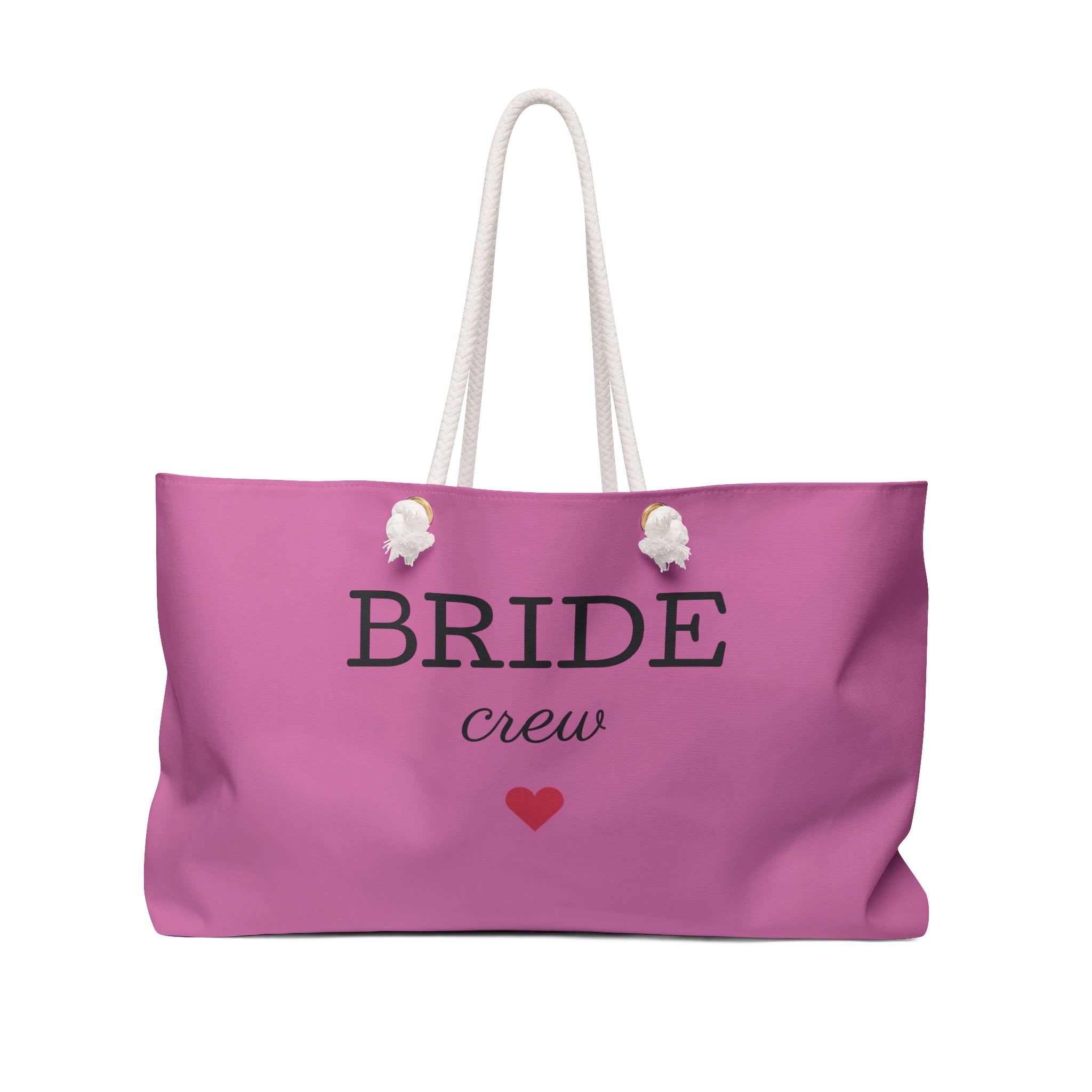 Bride Crew Weekender Bag - Perfect for Bachelorette Parties, Wedding Gifts, Travel, Bridesmaid Gifts, Large Tote