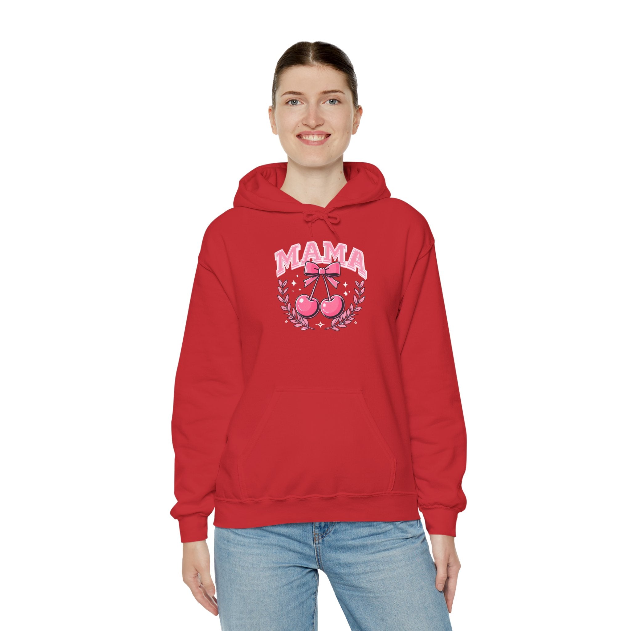 Mama Cherries Hoodie - Cozy Sweatshirt for Moms, Mother's Day Gift, Cute Family Wear, Comfortable Casual Outfit