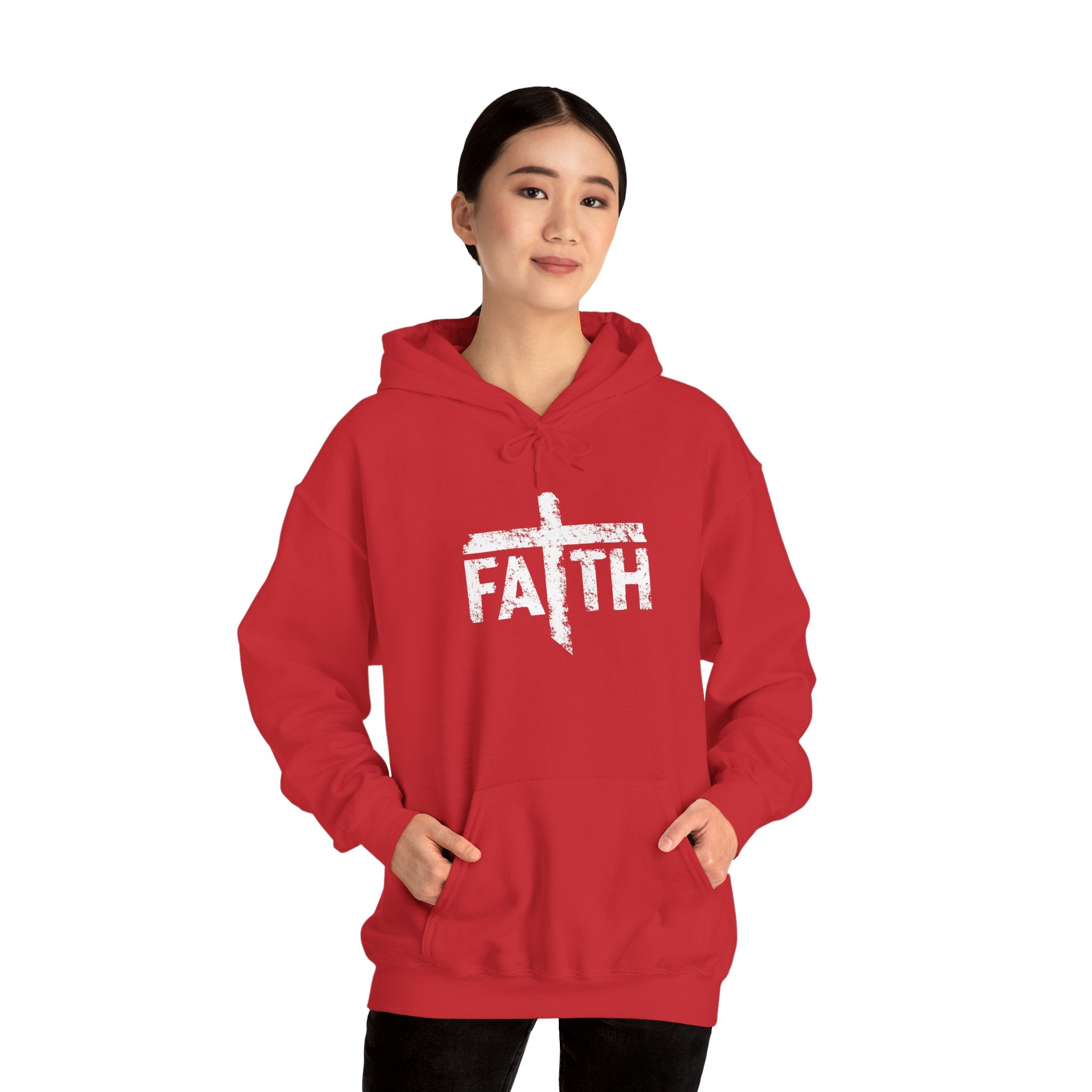 Faith Hoodie, Inspirational Sweatshirt for Men and Women, Cozy Pullover for Church, Gifts for Believers, Religious Apparel