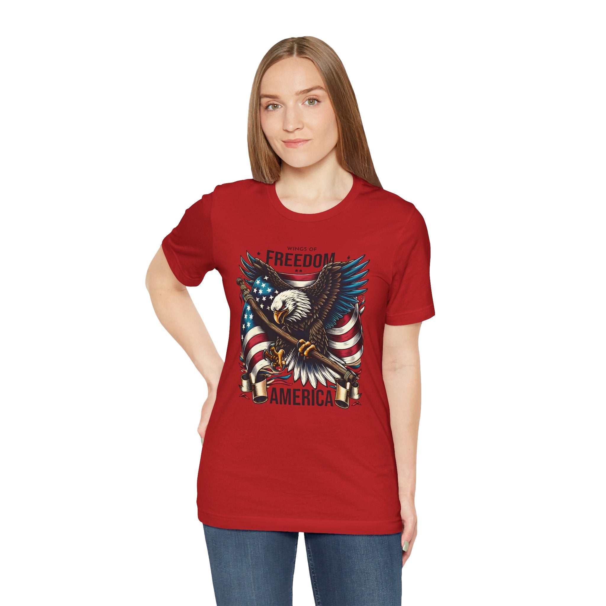 Patriotic Eagle T-Shirt – Freedom America Graphic Tee
