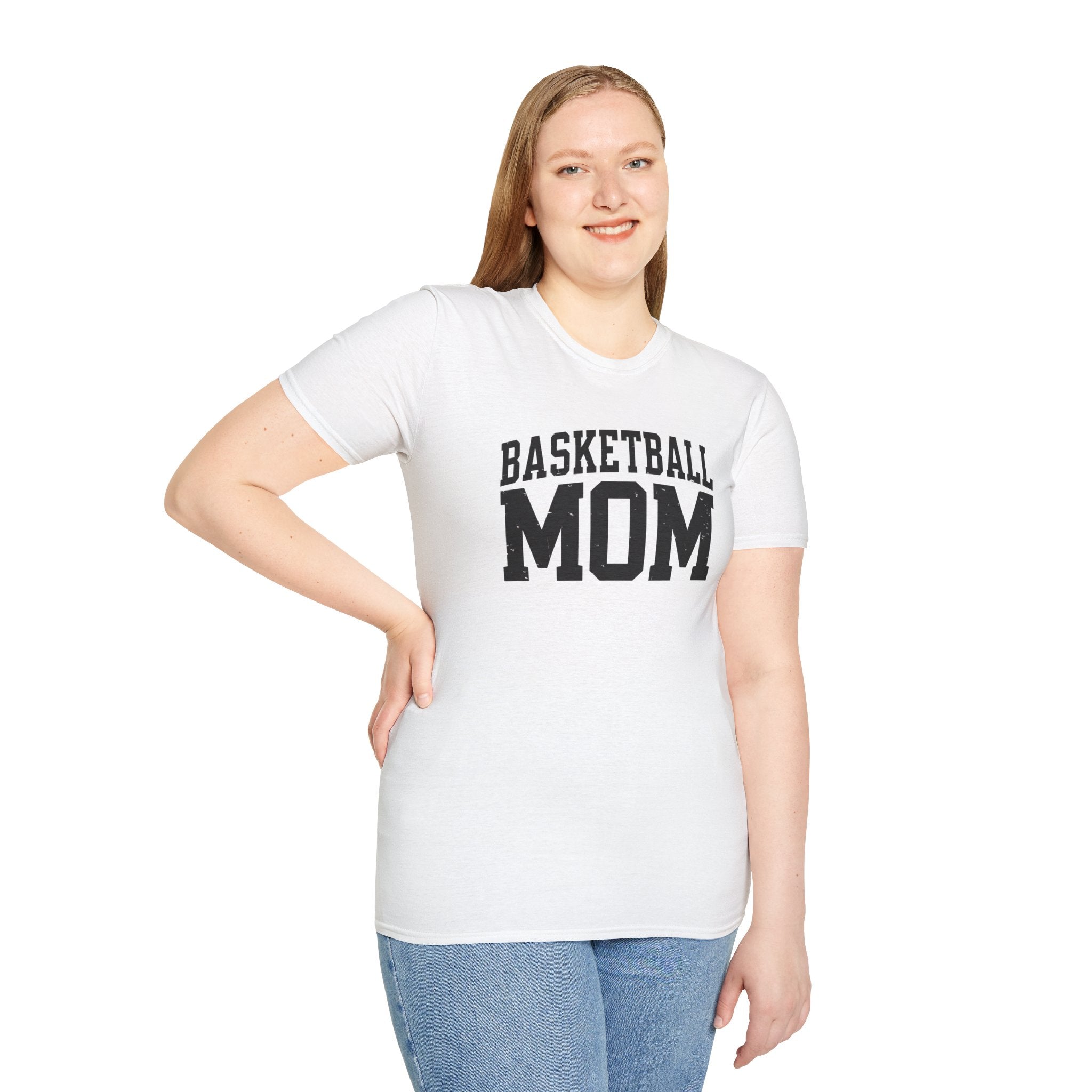 Basketball Mom Unisex Softstyle T-Shirt - Perfect Gift for Sports Enthusiasts