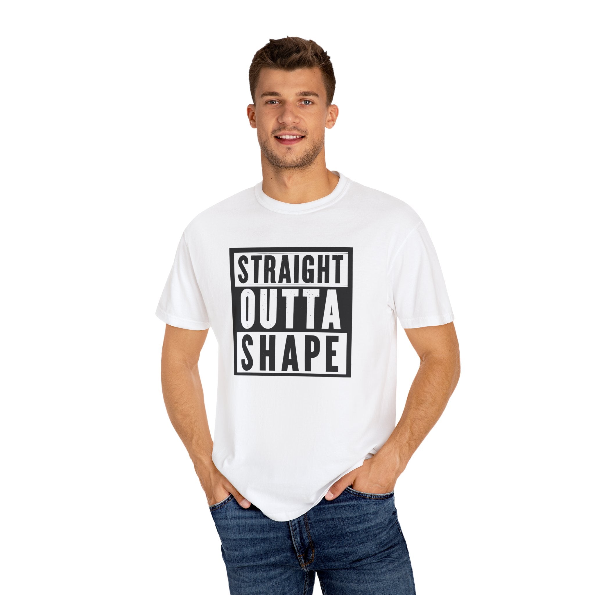 Shape Distorted Unisex Garment-Dyed T-shirt