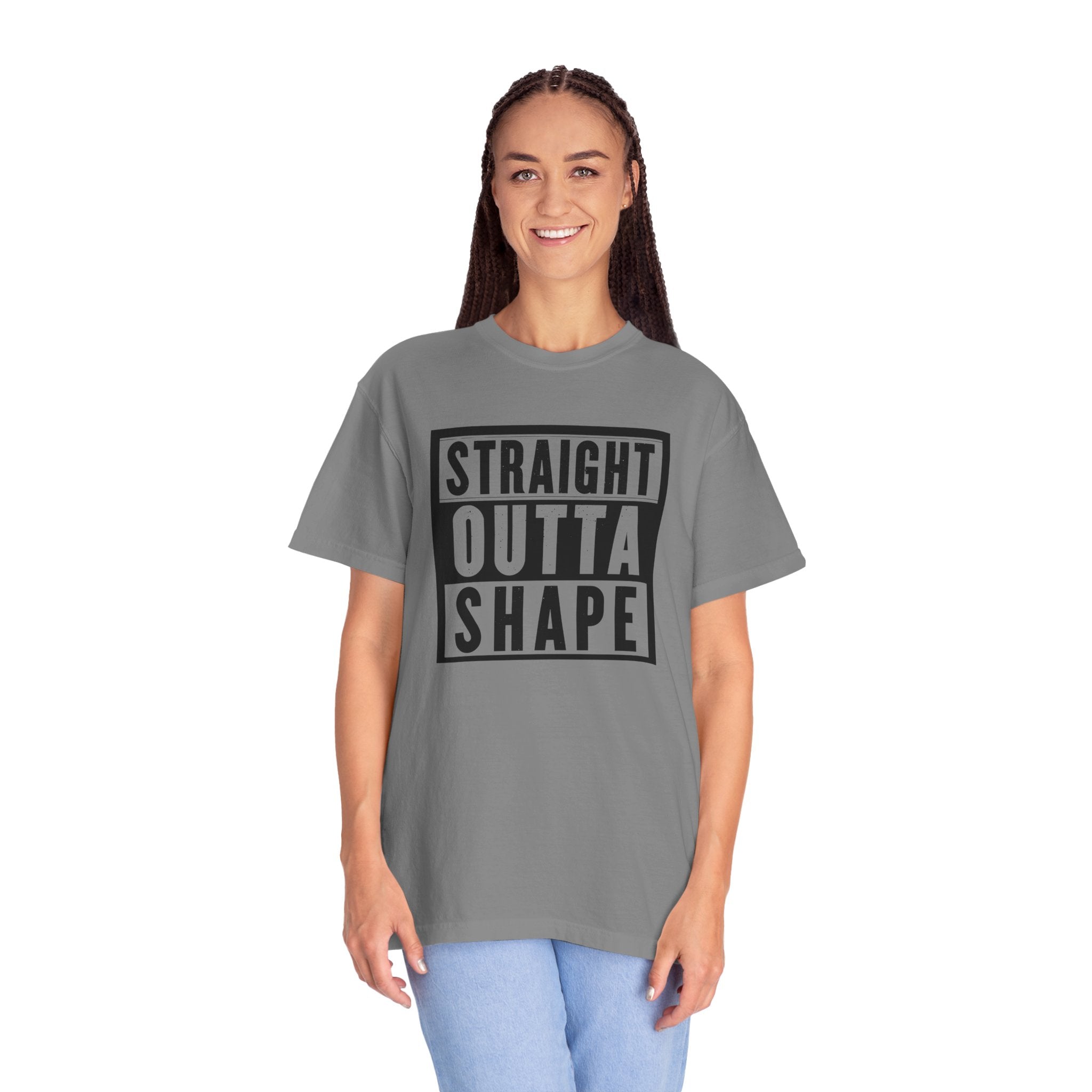 Shape Distorted Unisex Garment-Dyed T-shirt