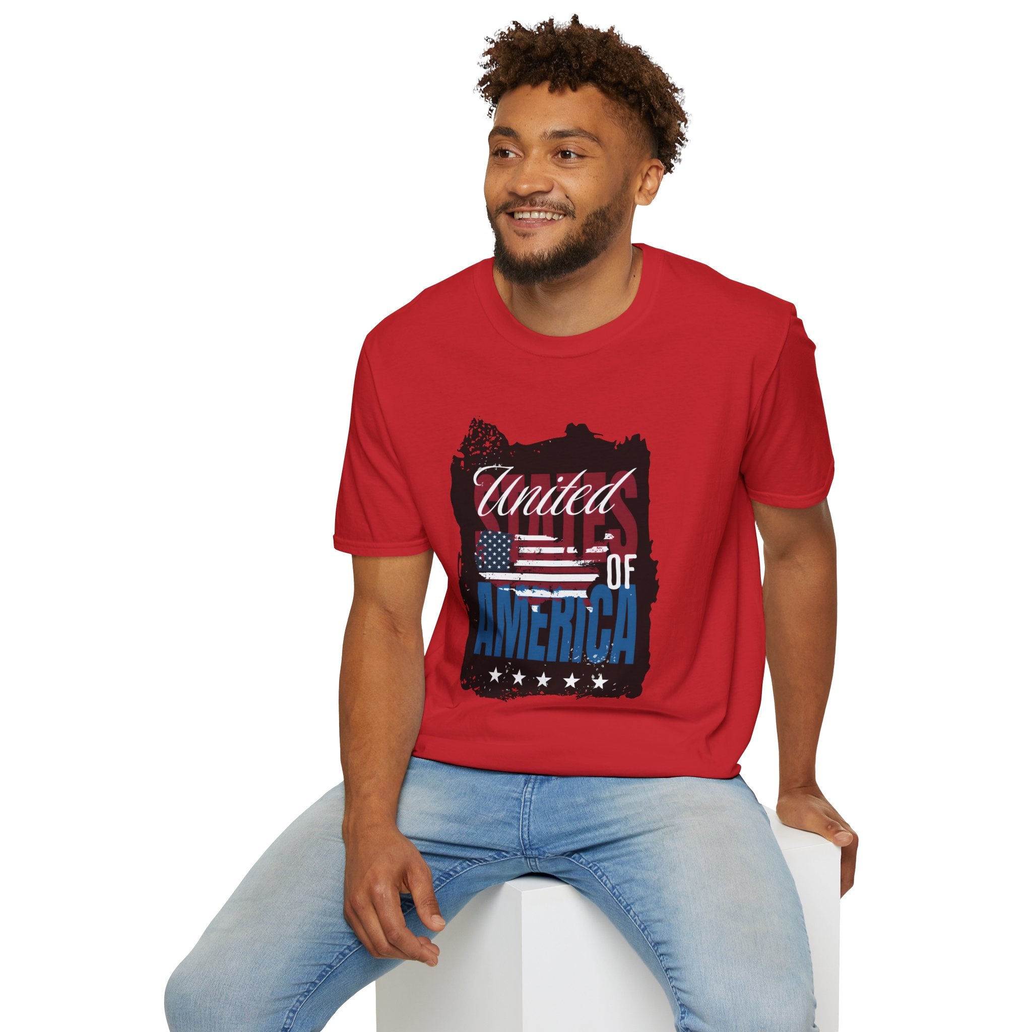 United We Stand T-Shirt — American Flag "United of America" Patriotic Tee for 4th of July