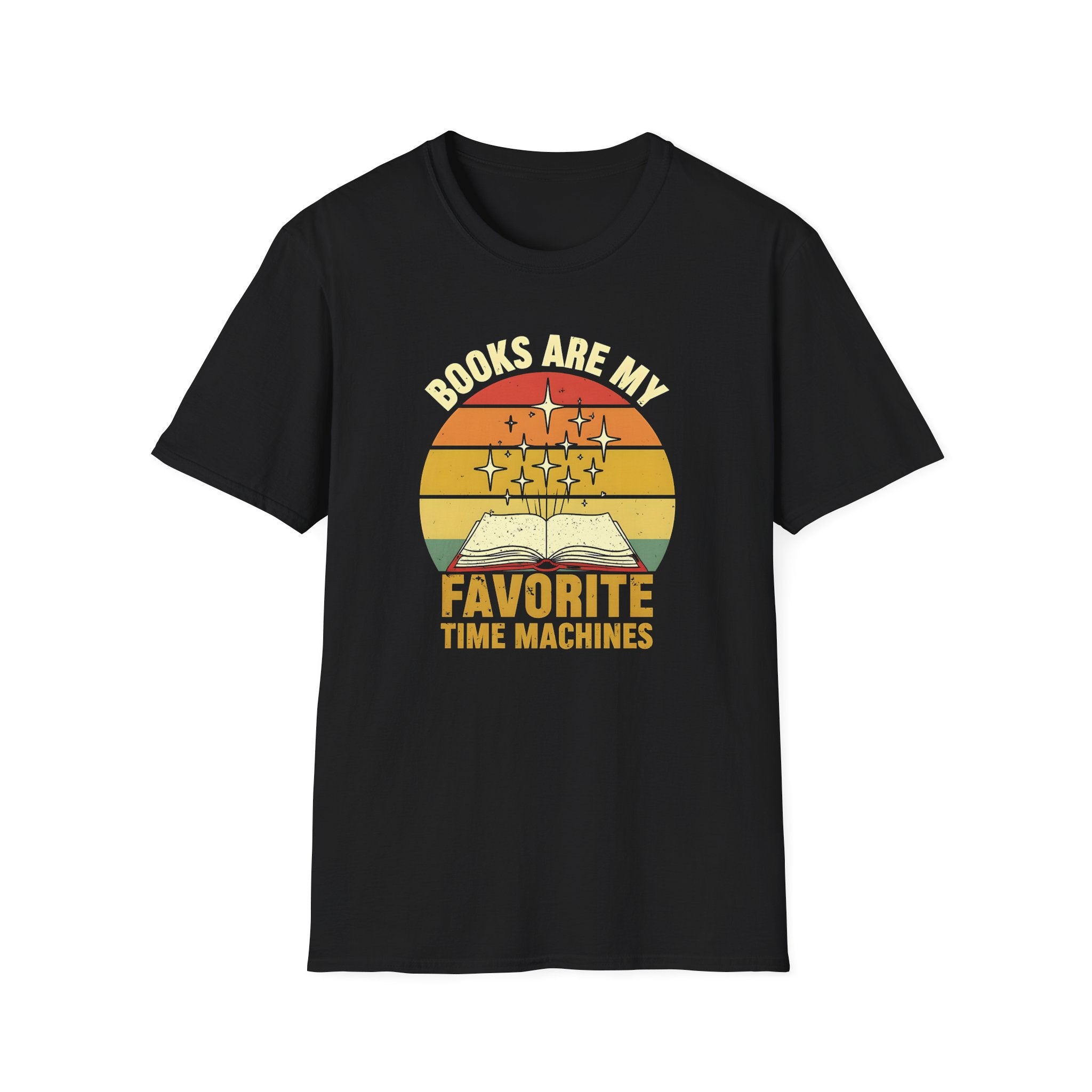 Books Are My Favorite Time Machines Unisex Softstyle T-Shirt