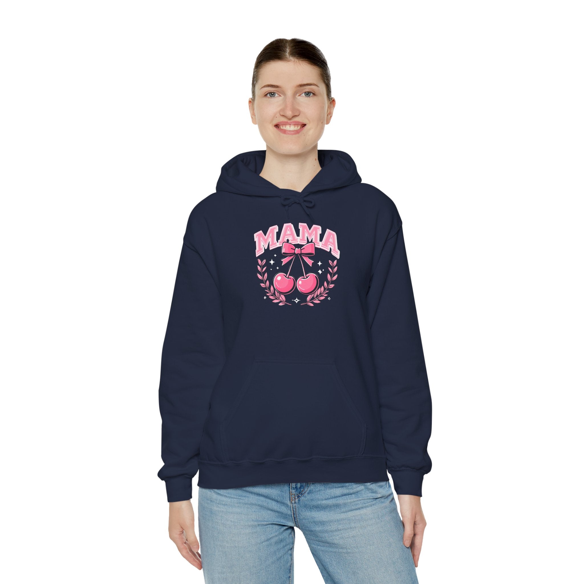 Mama Cherries Hoodie - Cozy Sweatshirt for Moms, Mother's Day Gift, Cute Family Wear, Comfortable Casual Outfit