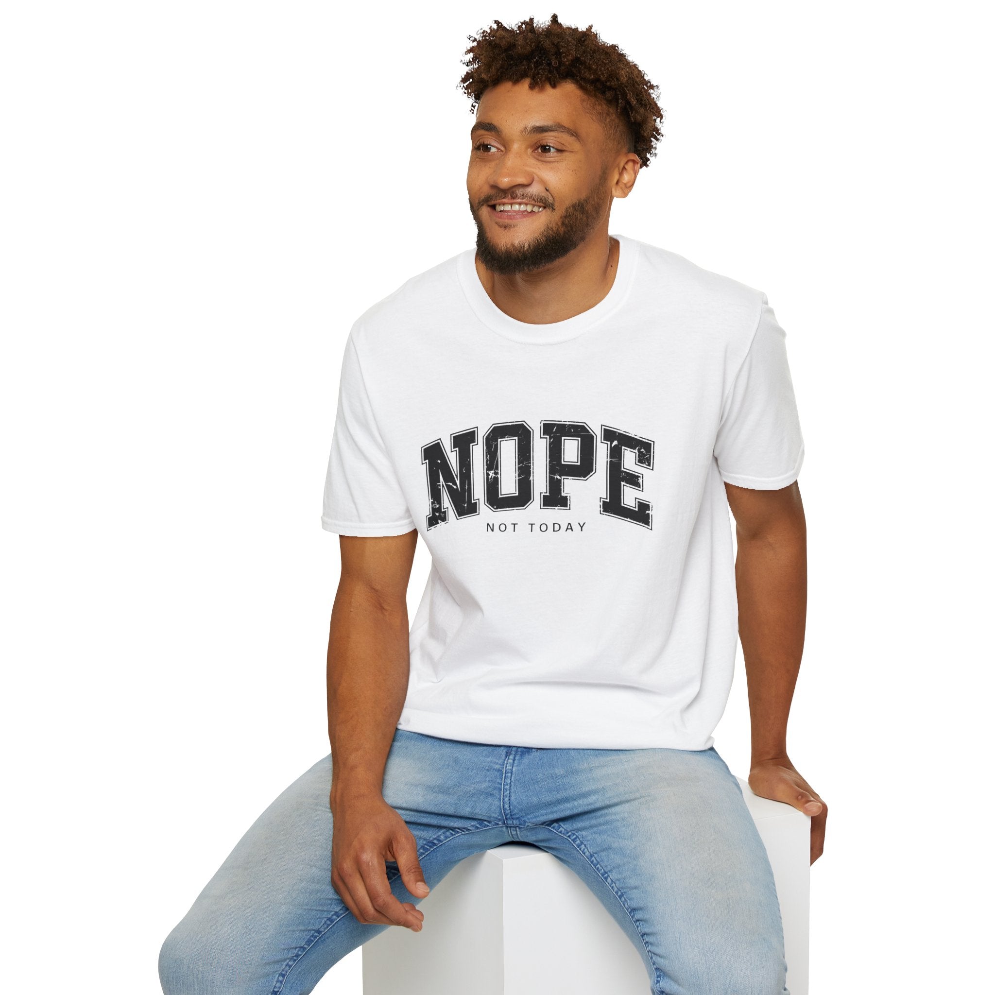 Funny Nope Not Today T-Shirt, Relaxed Casual Tee, Gift for Friends, Unisex Graphic Shirt, Everyday Wear, Humor Tee